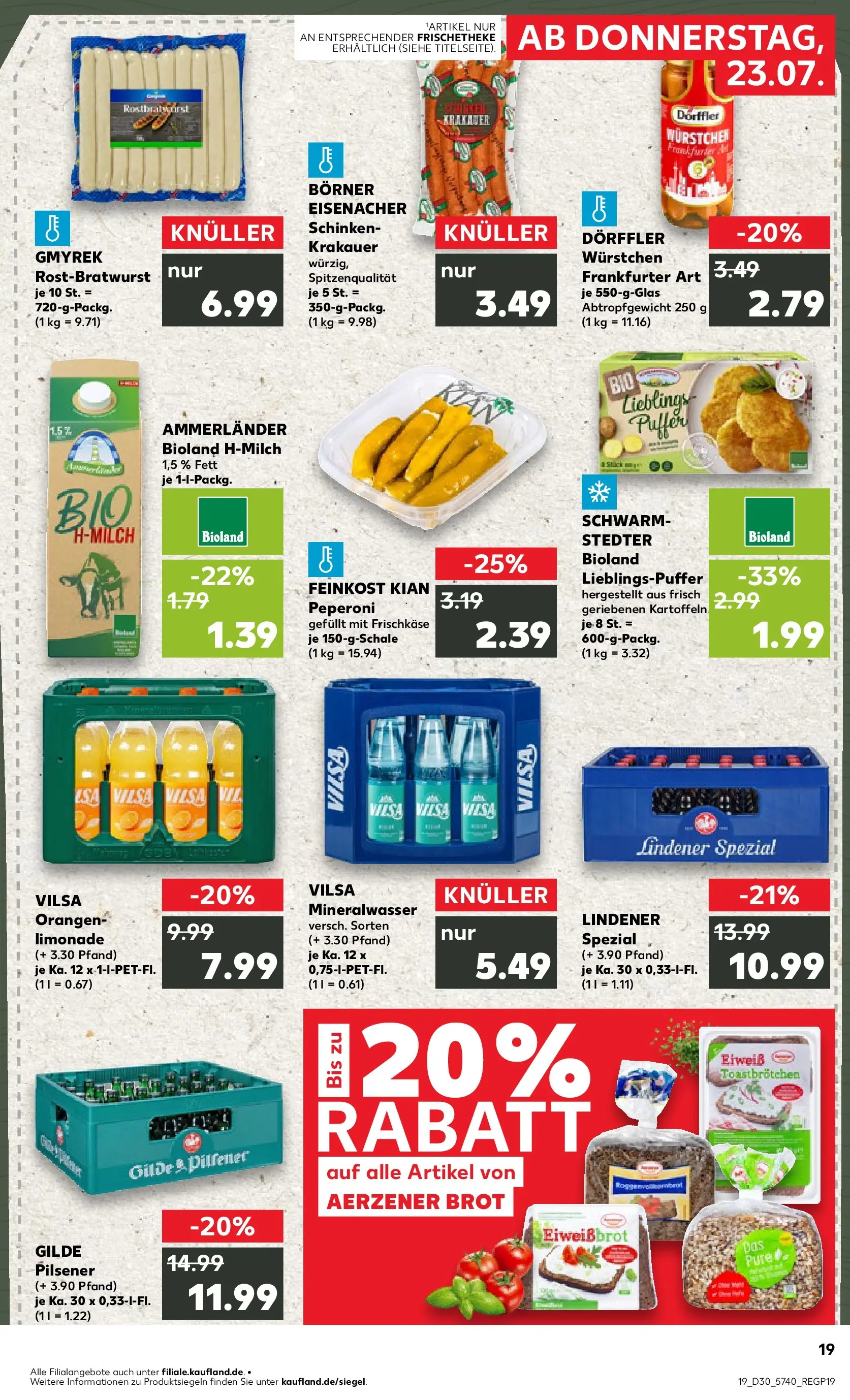 Prospekt Kaufland ab 20.07.2026 ยป Angebote und Werbung Online | Seite: 28 | Produkte: Orangen, Brot, Schinken, Frischkase Prospekt Kaufland ab 20.07.2026 ยป Angebote Online zum Blรคttern | Seite: 28 | Produkte: Orangen, Brot, Schinken, Frischkase