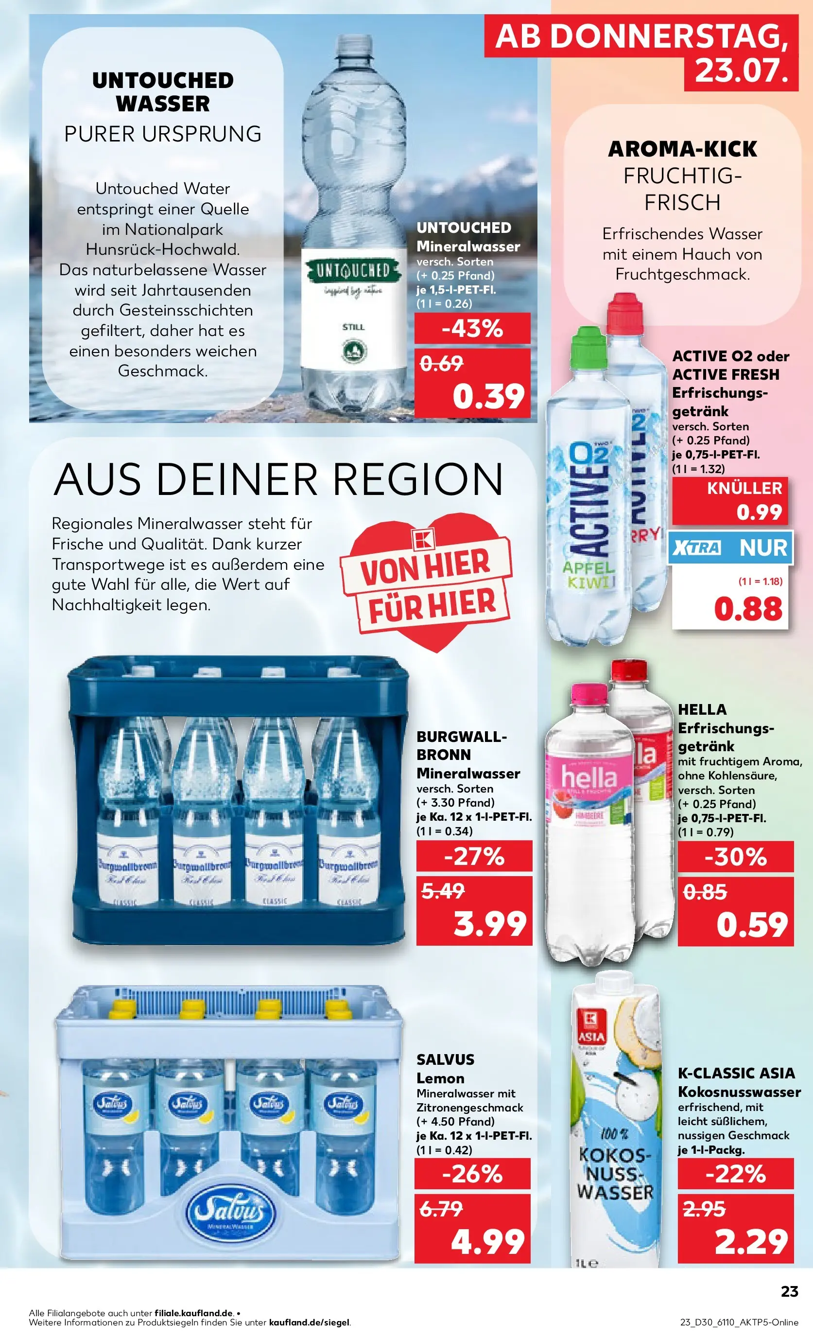 Prospekt Kaufland ab 20.07.2026 ยป Angebote und Werbung Online | Seite: 32 | Produkte: รpfel, Mineralwasser, Wasser, Hella Prospekt Kaufland ab 20.07.2026 ยป Angebote Online zum Blรคttern | Seite: 32 | Produkte: รpfel, Mineralwasser, Wasser, Hella