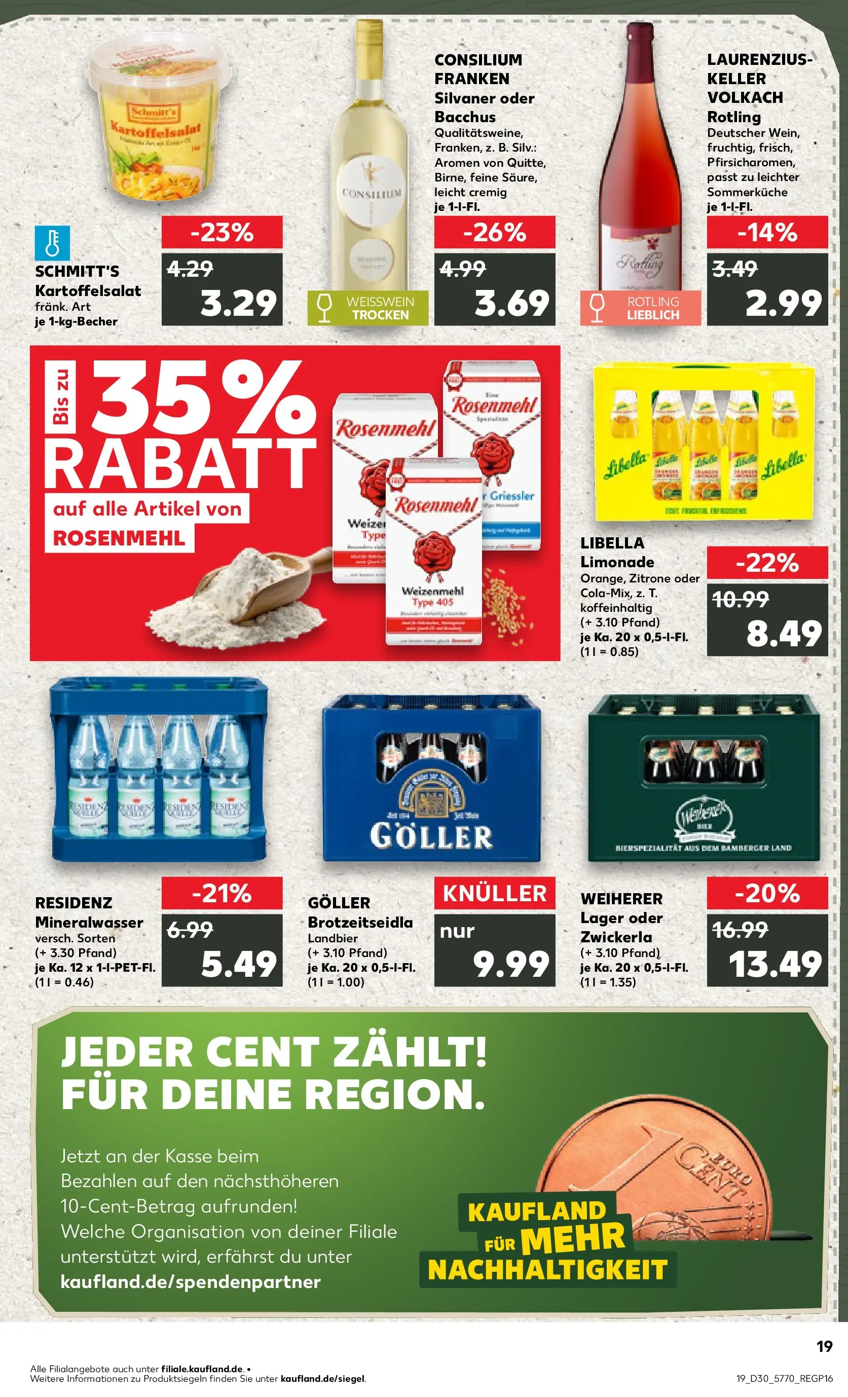 Prospekt Kaufland ab 20.07.2026 ยป Angebote und Werbung Online | Seite: 28 | Produkte: Weiรwein, Limonade, Weizenmehl, Mineralwasser Prospekt Kaufland ab 20.07.2026 ยป Angebote Online zum Blรคttern | Seite: 28 | Produkte: Weiรwein, Limonade, Weizenmehl, Mineralwasser