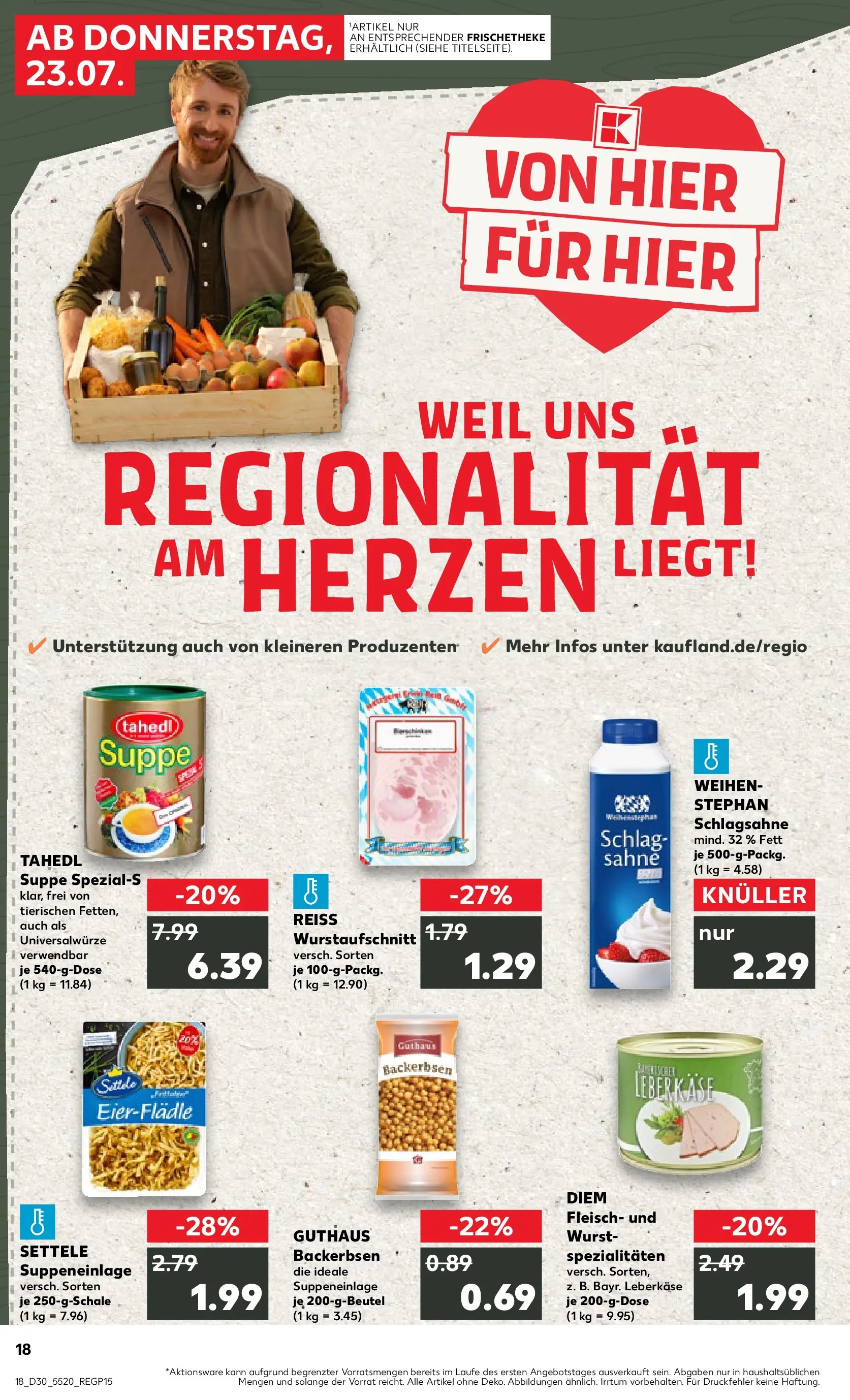 Prospekt Kaufland ab 20.07.2026 ยป Angebote und Werbung Online | Seite: 27 | Produkte: Schlagsahne, Wurst, Sahne, Fleisch Prospekt Kaufland ab 20.07.2026 ยป Angebote Online zum Blรคttern | Seite: 27 | Produkte: Schlagsahne, Wurst, Sahne, Fleisch