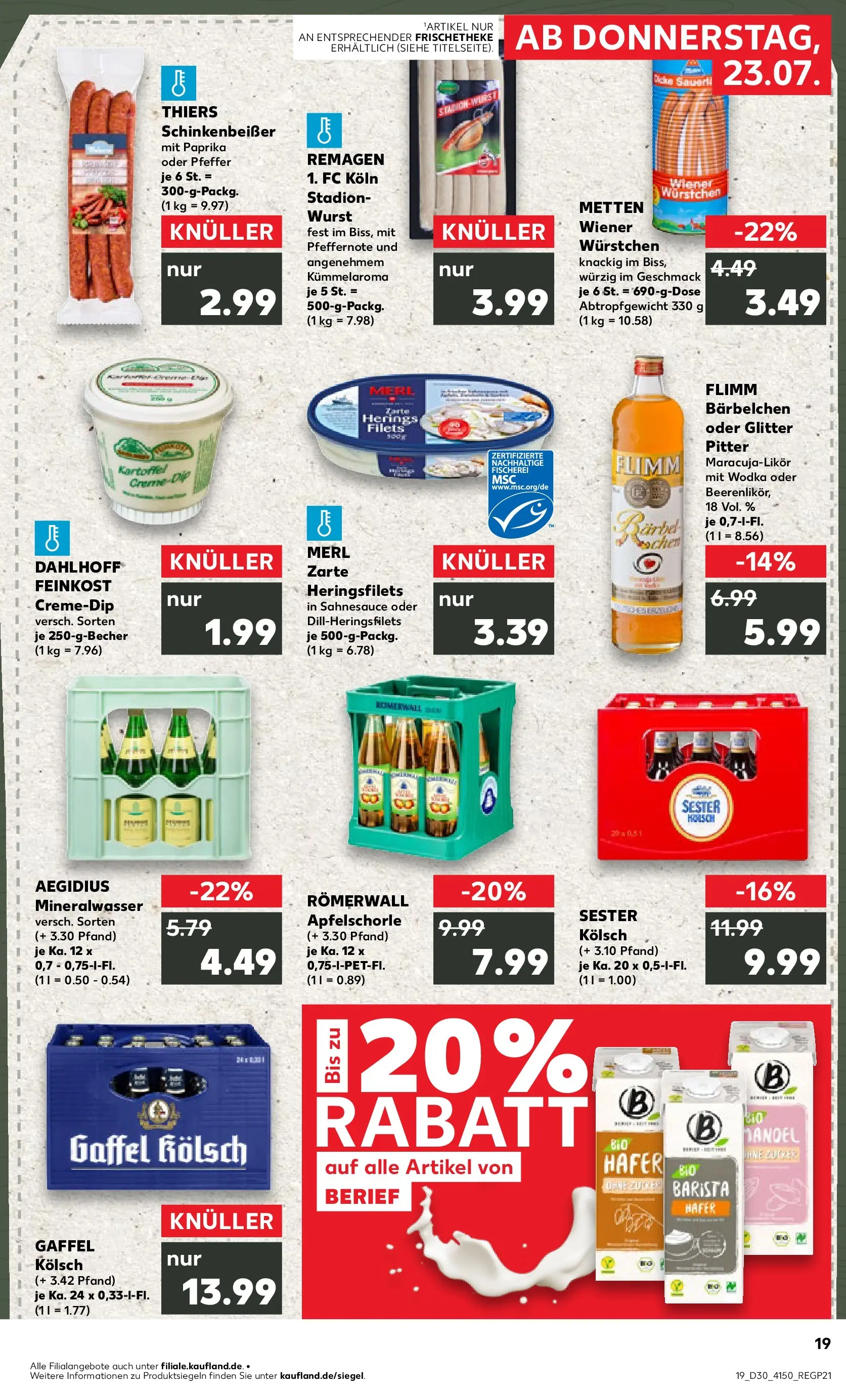 Prospekt Kaufland ab 20.07.2026 ยป Angebote und Werbung Online | Seite: 28 | Produkte: Mineralwasser, Paprika, Pfeffer, Wurst Prospekt Kaufland ab 20.07.2026 ยป Angebote Online zum Blรคttern | Seite: 28 | Produkte: Mineralwasser, Paprika, Pfeffer, Wurst