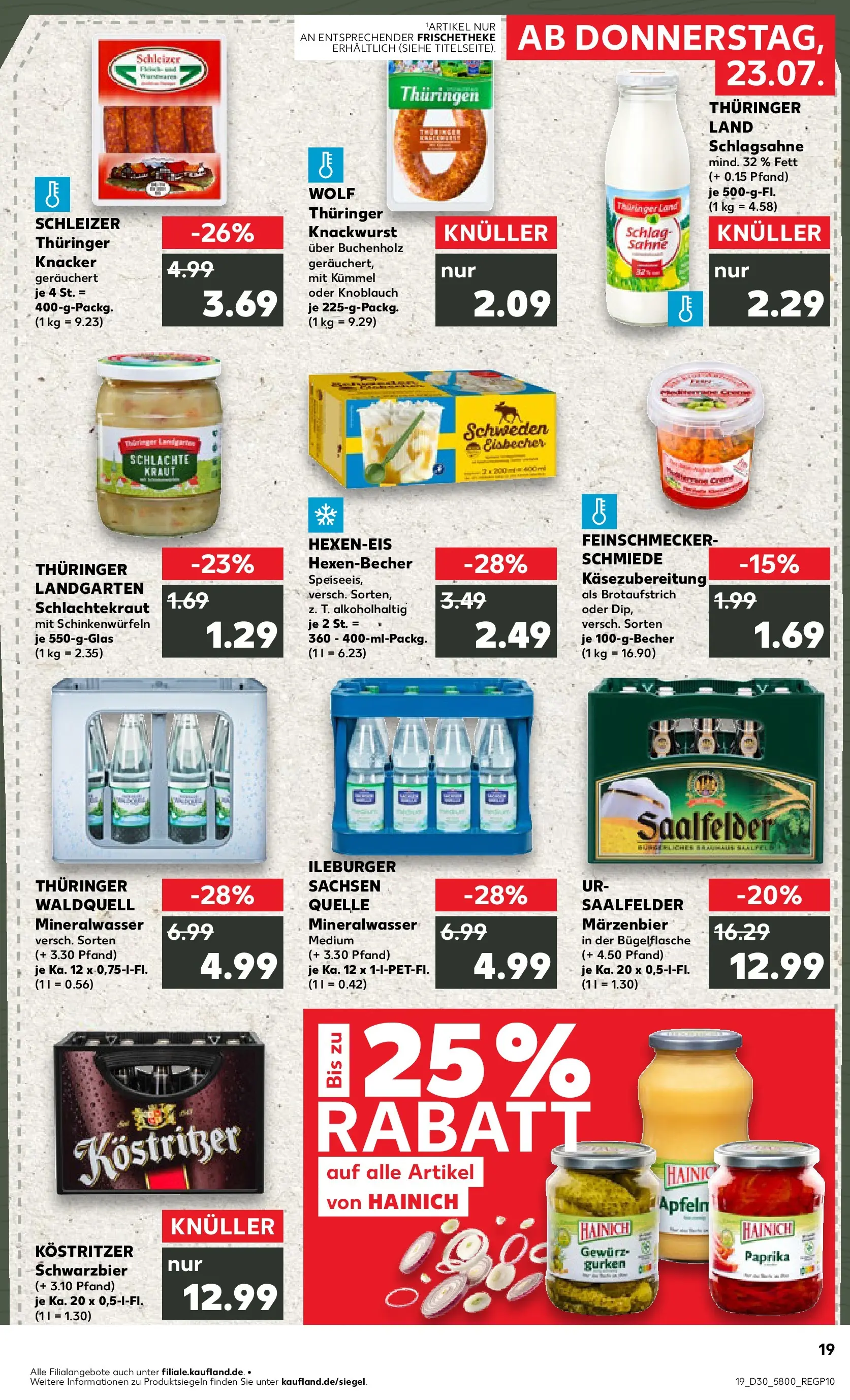 Prospekt Kaufland ab 20.07.2026 ยป Angebote und Werbung Online | Seite: 28 | Produkte: Mineralwasser, Knoblauch, Kraut, Gurken Prospekt Kaufland ab 20.07.2026 ยป Angebote Online zum Blรคttern | Seite: 28 | Produkte: Mineralwasser, Knoblauch, Kraut, Gurken