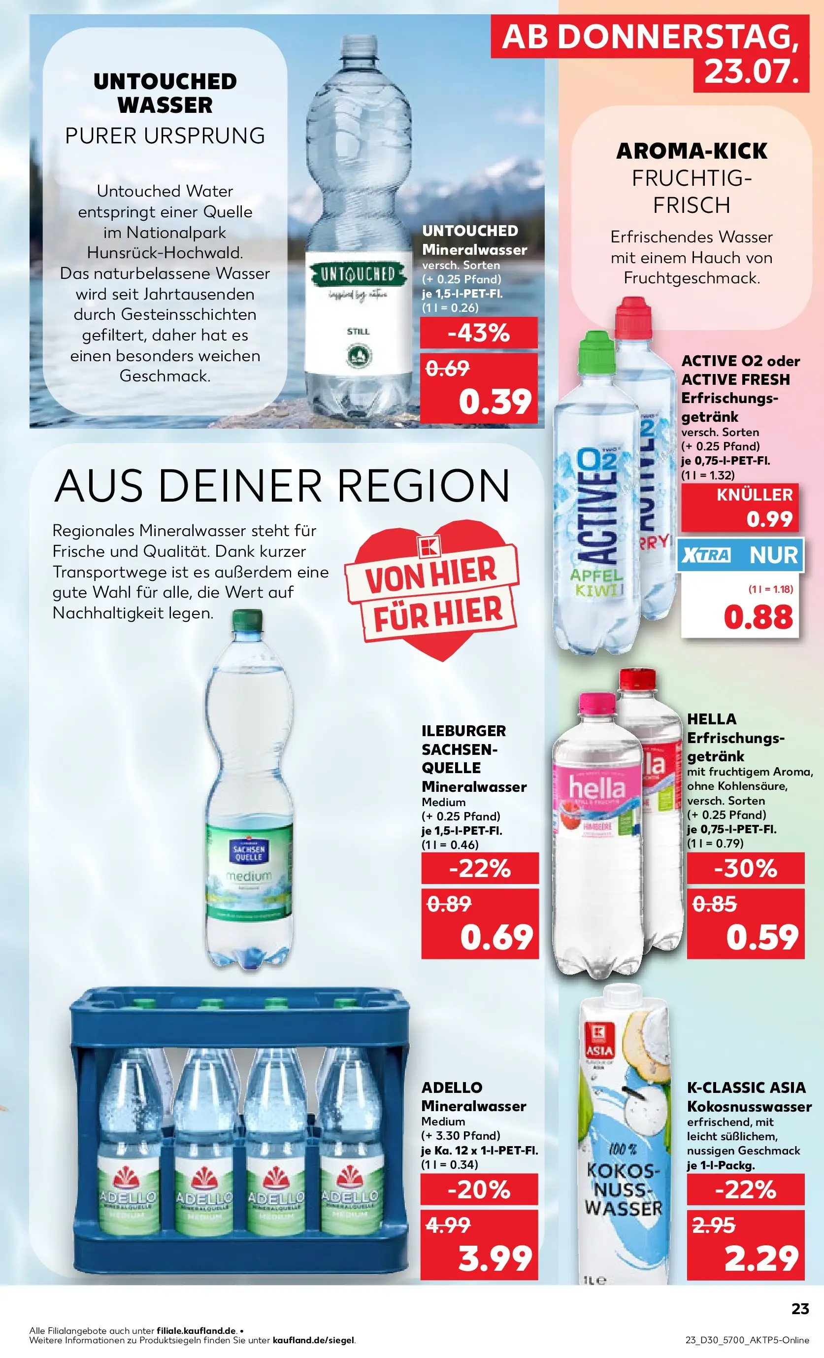 Prospekt Kaufland ab 20.07.2026 ยป Angebote und Werbung Online | Seite: 32 | Produkte: Mineralwasser, Wasser, Hella Prospekt Kaufland ab 20.07.2026 ยป Angebote Online zum Blรคttern | Seite: 32 | Produkte: Mineralwasser, Wasser, Hella
