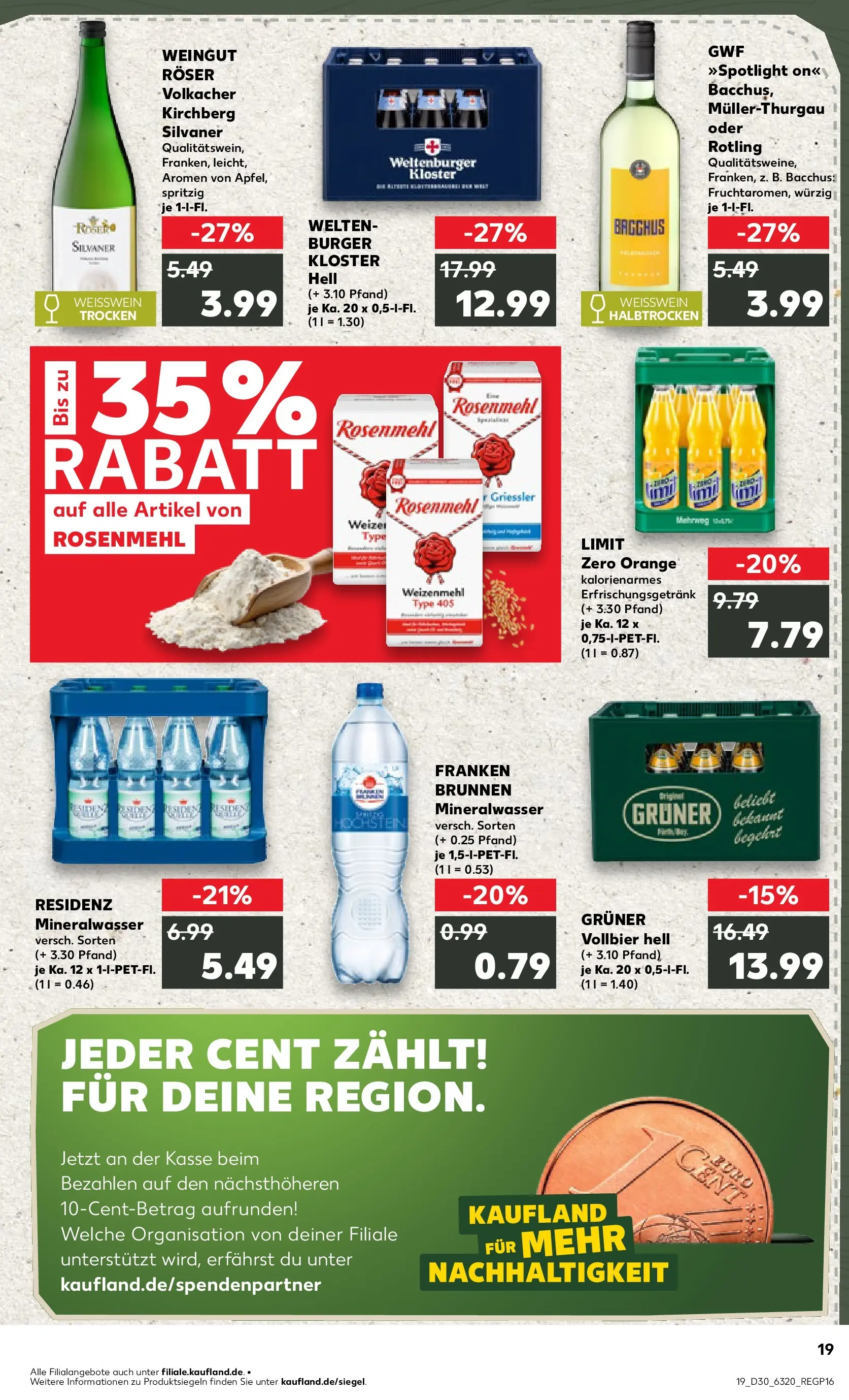 Prospekt Kaufland ab 20.07.2026 ยป Angebote und Werbung Online | Seite: 28 | Produkte: Weiรwein, Burger, Weizenmehl, Mineralwasser Prospekt Kaufland ab 20.07.2026 ยป Angebote Online zum Blรคttern | Seite: 28 | Produkte: Weiรwein, Burger, Weizenmehl, Mineralwasser