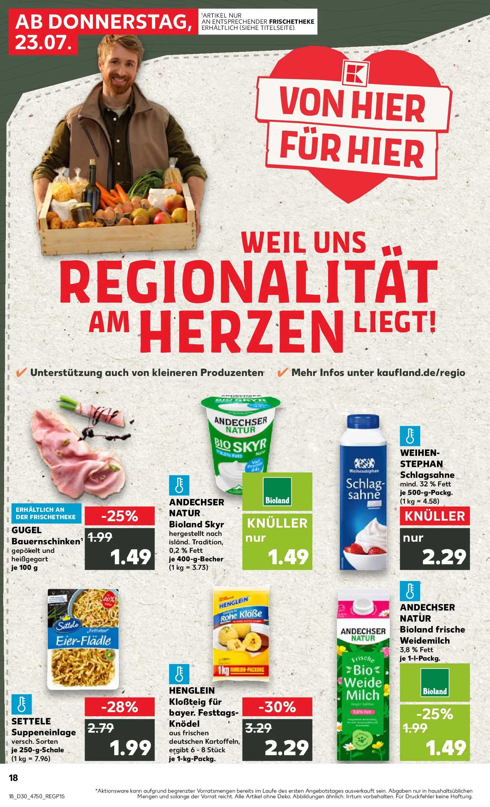Prospekt Kaufland ab 20.07.2026 ยป Angebote und Werbung Online | Seite: 27 | Produkte: Schlagsahne, Milch, Skyr, Sahne Prospekt Kaufland ab 20.07.2026 ยป Angebote Online zum Blรคttern | Seite: 27 | Produkte: Schlagsahne, Milch, Skyr, Sahne