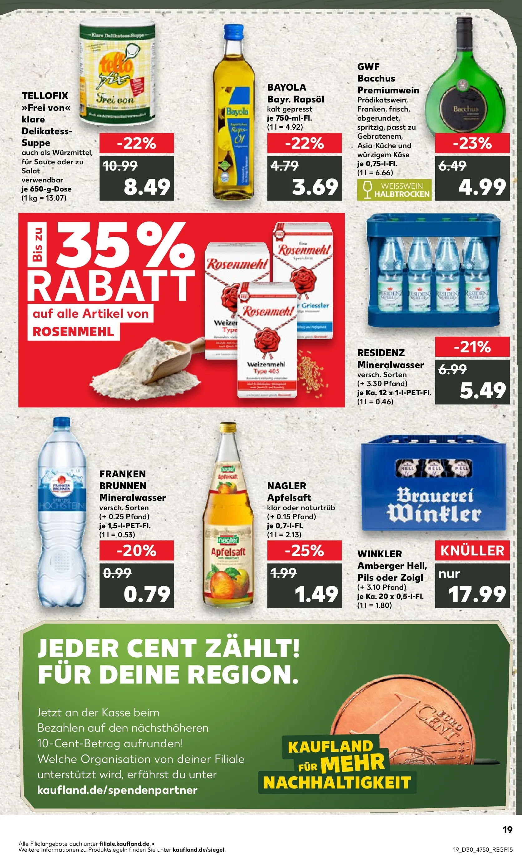 Prospekt Kaufland ab 20.07.2026 ยป Angebote und Werbung Online | Seite: 28 | Produkte: Rapsรถl, Pils, Apfelsaft, Mineralwasser Prospekt Kaufland ab 20.07.2026 ยป Angebote Online zum Blรคttern | Seite: 28 | Produkte: Rapsรถl, Pils, Apfelsaft, Mineralwasser