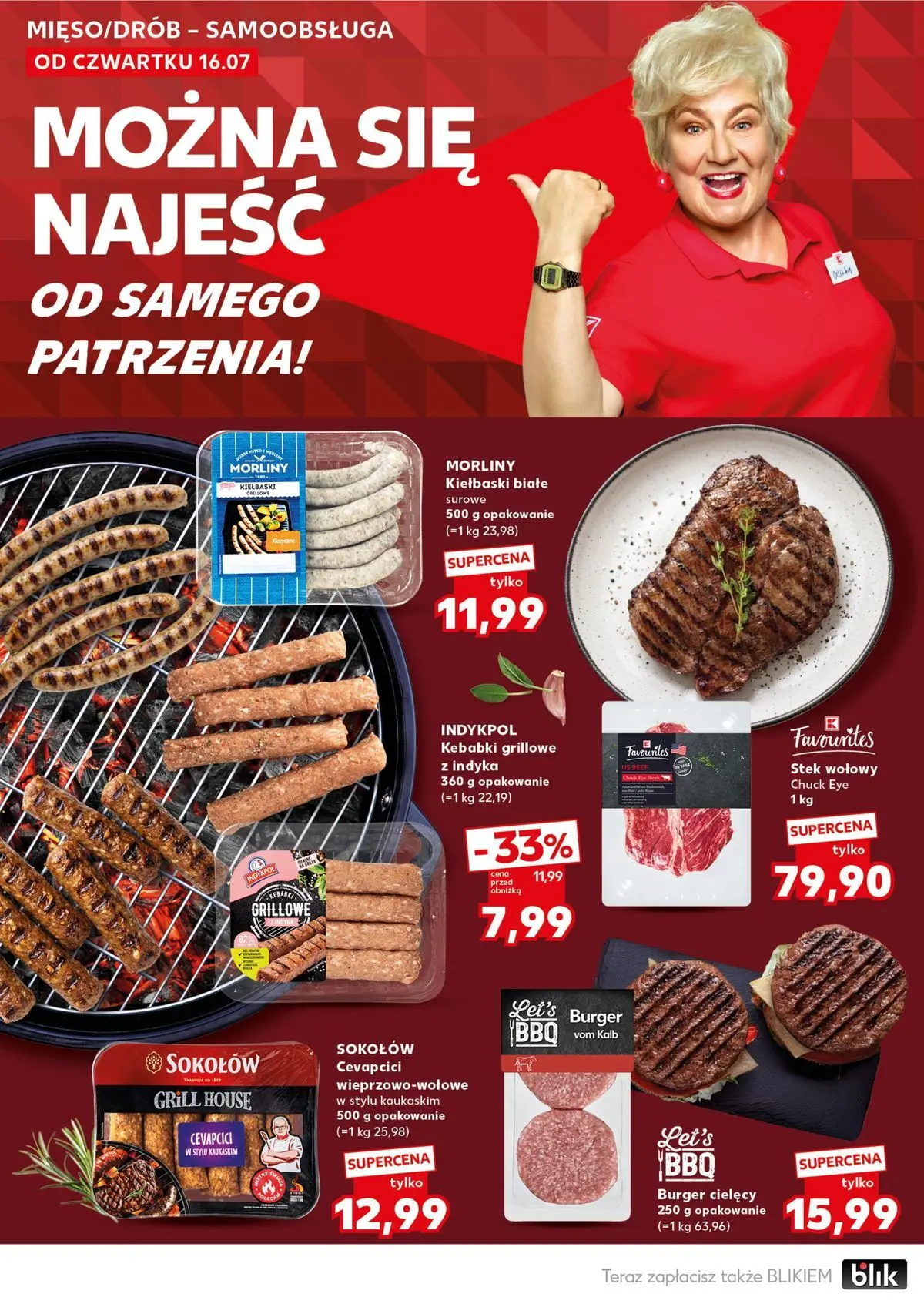 Kaufland gazetka - Super Sobota od 18.07.2026 - od jutra PDF | Strona: 16 | Produkty: Grill, Kiełbaski