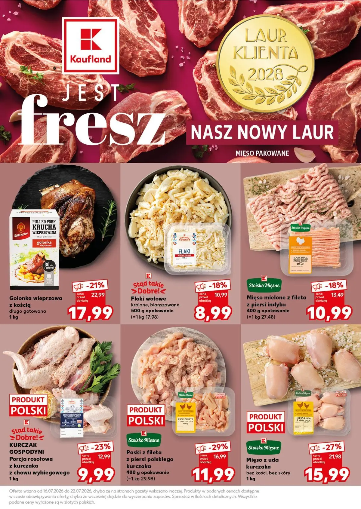 Kaufland gazetka - Super Sobota od 18.07.2026 - od jutra PDF | Strona: 17 | Produkty: Kurczak, Piersi, Mięso mielone, Wieprzowina