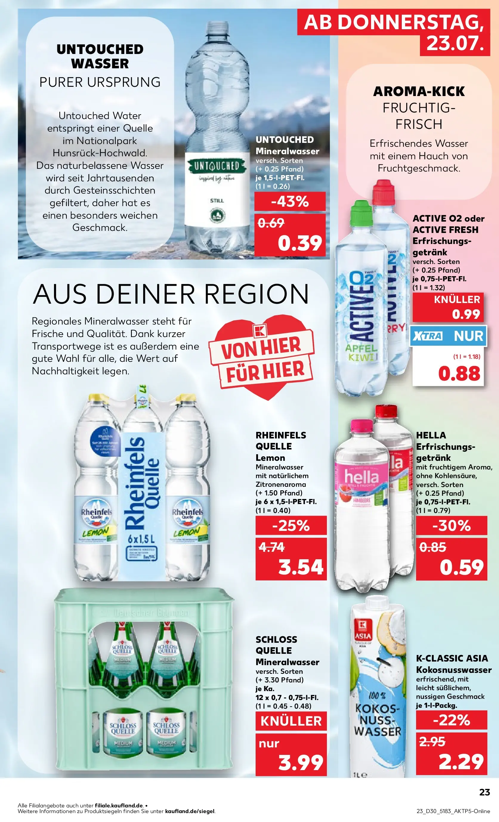 Prospekt Kaufland ab 20.07.2026 ยป Angebote und Werbung Online | Seite: 32 | Produkte: รpfel, Mineralwasser, Wasser, Hella Prospekt Kaufland ab 20.07.2026 ยป Angebote Online zum Blรคttern | Seite: 32 | Produkte: รpfel, Mineralwasser, Wasser, Hella