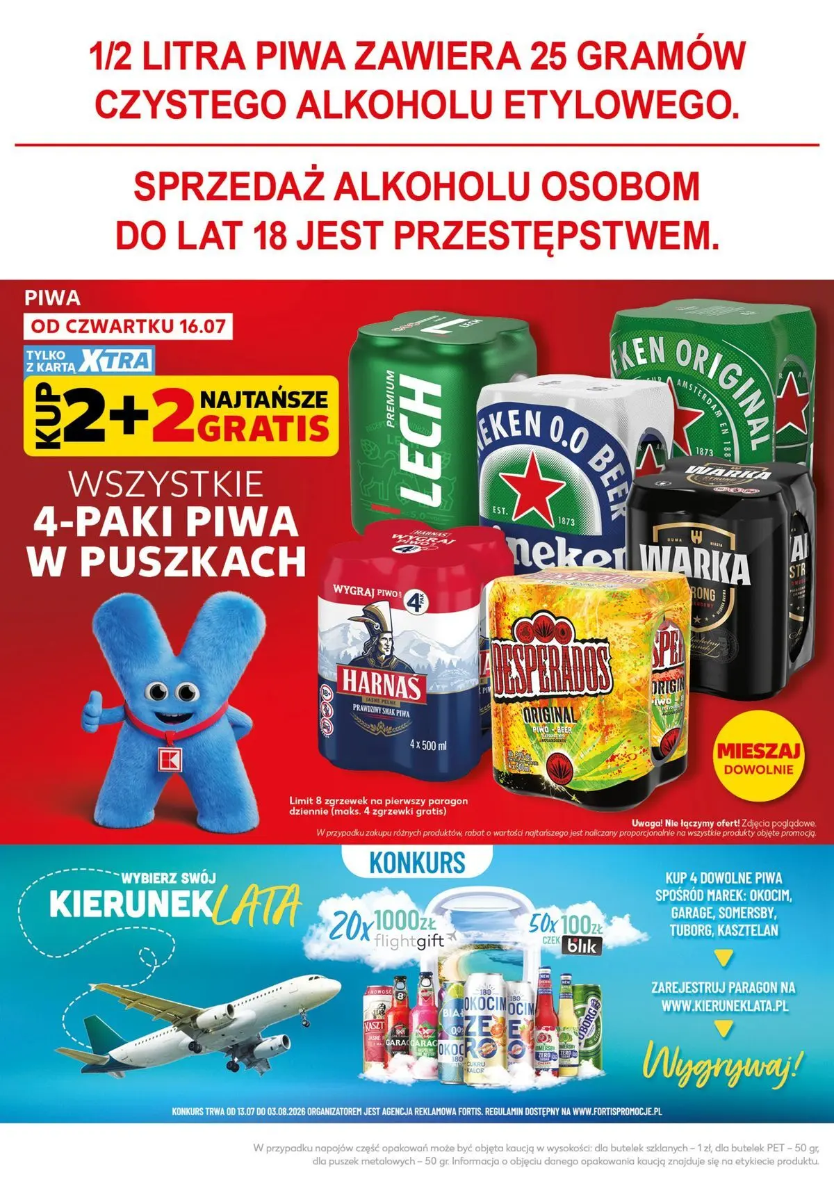 Kaufland gazetka - Super Sobota od 18.07.2026 - od jutra PDF | Strona: 24 | Produkty: Karta, Warka, Harnaś, Heineken