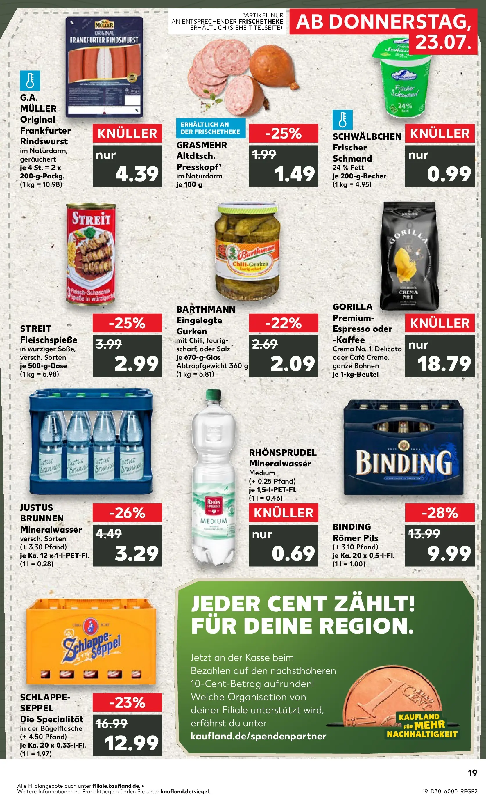 Prospekt Kaufland ab 20.07.2026 ยป Angebote und Werbung Online | Seite: 28 | Produkte: Pils, Mineralwasser, Salz, Gurken Prospekt Kaufland ab 20.07.2026 ยป Angebote Online zum Blรคttern | Seite: 28 | Produkte: Pils, Mineralwasser, Salz, Gurken