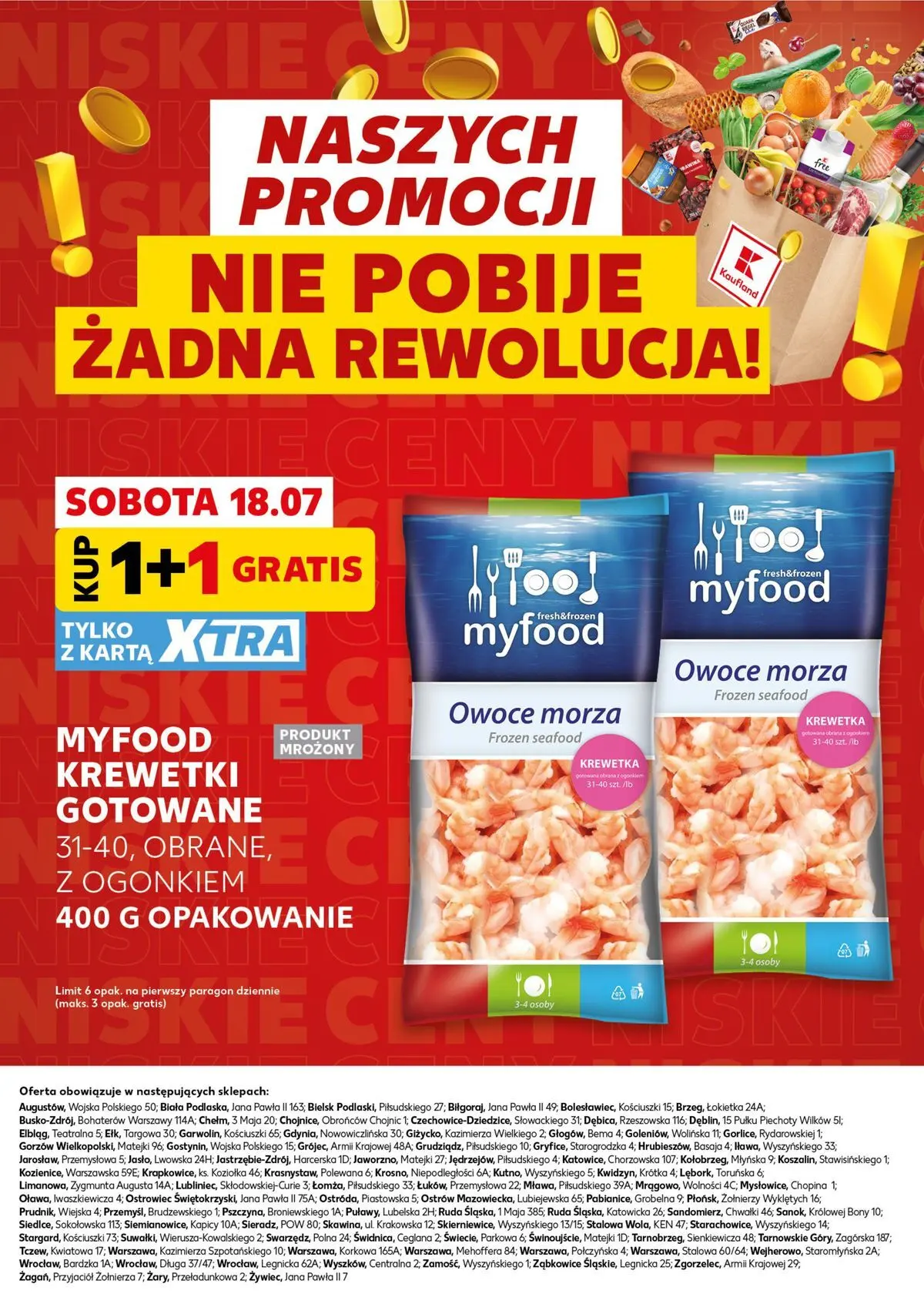 Kaufland gazetka - Super Sobota od 18.07.2026 - od jutra PDF | Strona: 30 | Produkty: Karta, Krewetki, Krewetki gotowane, Owoce