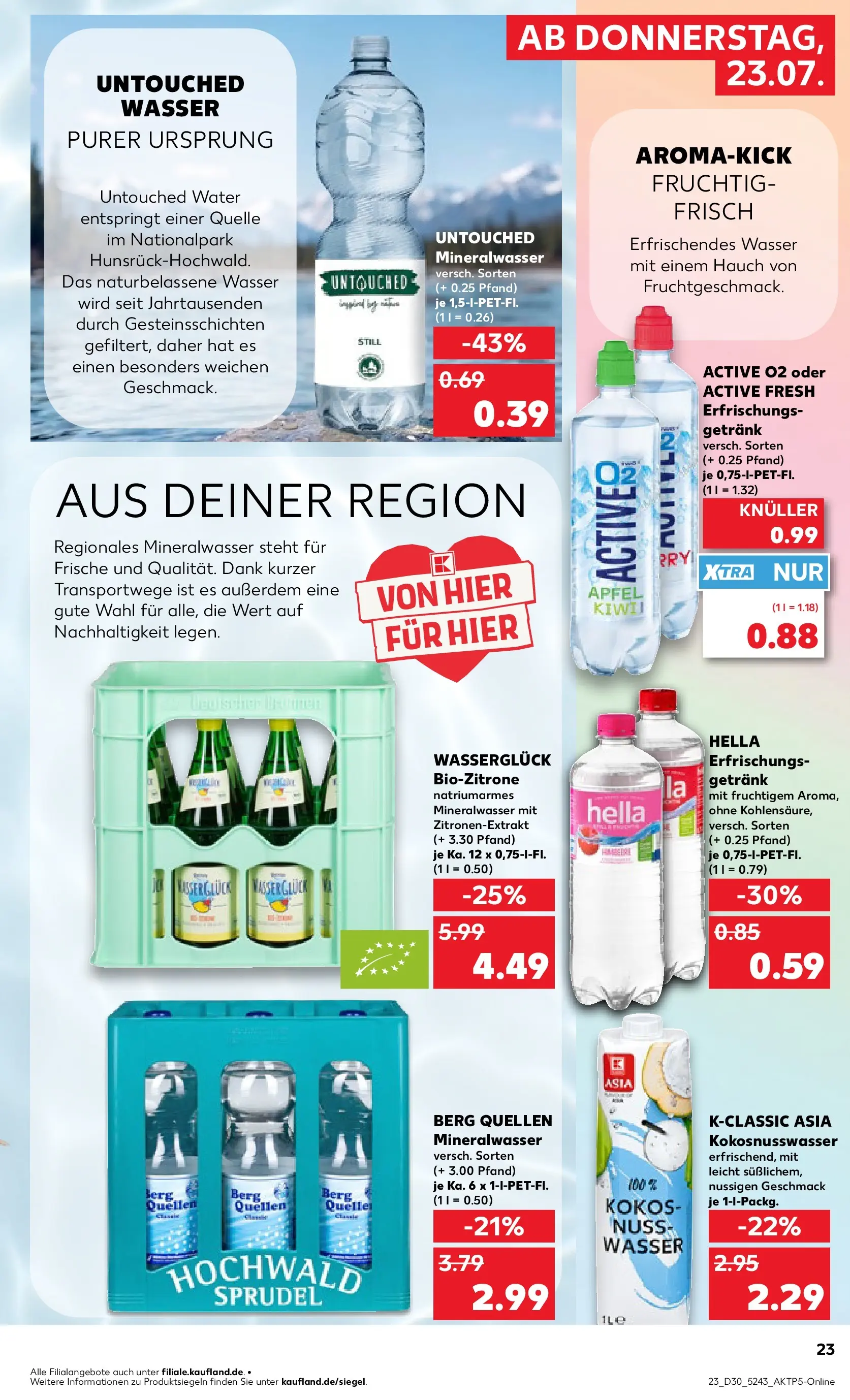 Prospekt Kaufland ab 20.07.2026 » Angebote Online zum Blättern | Seite: 28 | Produkte: Äpfel, Mineralwasser, Wasser, Hella