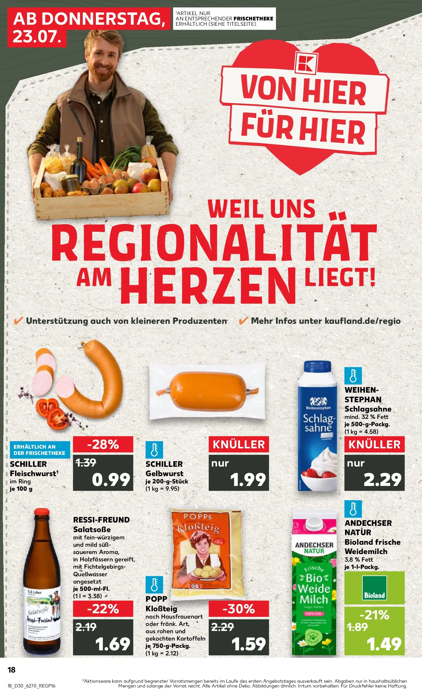 Prospekt Kaufland ab 20.07.2026 ยป Angebote und Werbung Online | Seite: 27 | Produkte: Schlagsahne, Milch, Kartoffeln, Sahne Prospekt Kaufland ab 20.07.2026 ยป Angebote Online zum Blรคttern | Seite: 27 | Produkte: Schlagsahne, Milch, Kartoffeln, Sahne