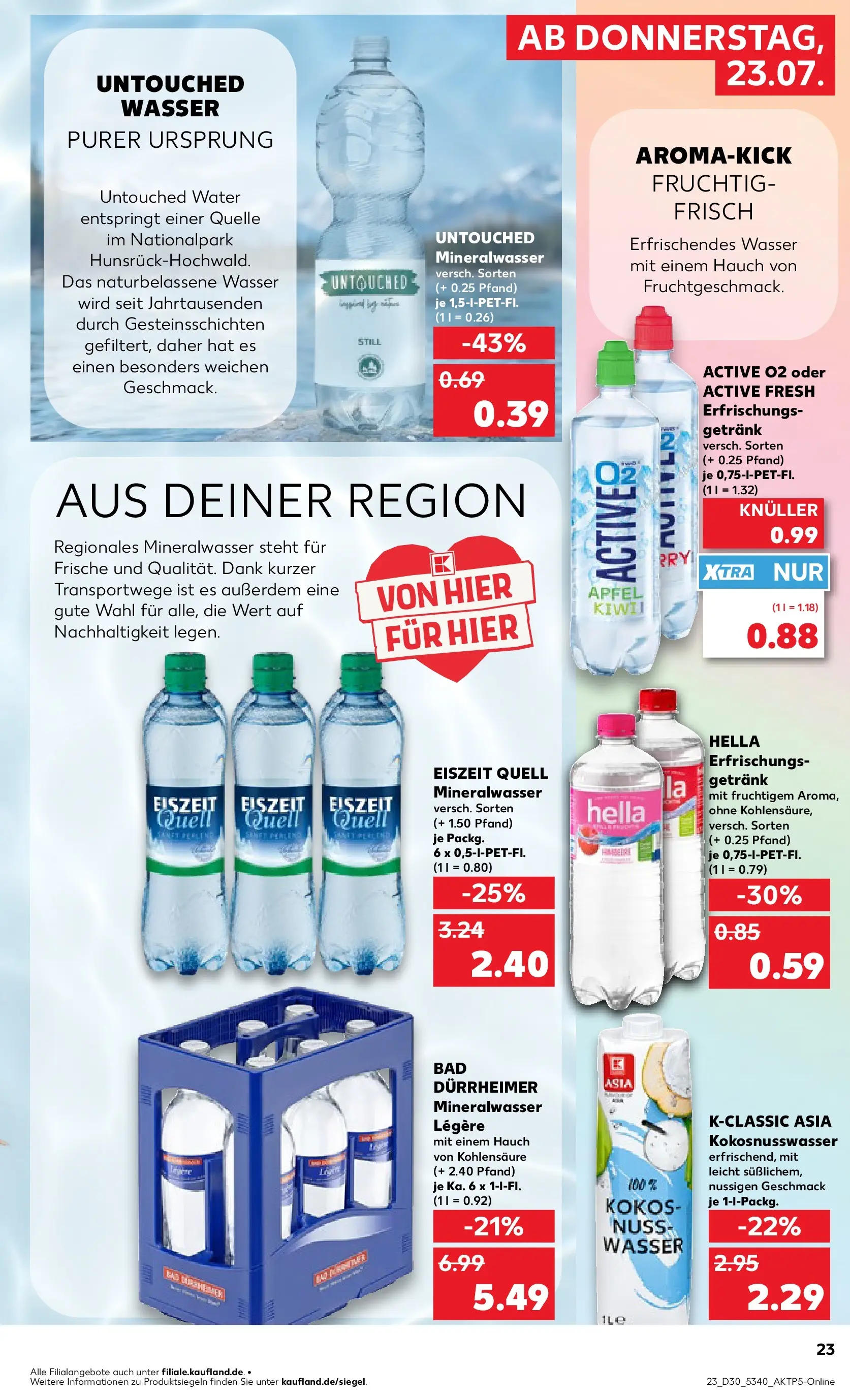 Prospekt Kaufland ab 20.07.2026 » Angebote Online zum Blättern | Seite: 28 | Produkte: Äpfel, Mineralwasser, Wasser, Hella
