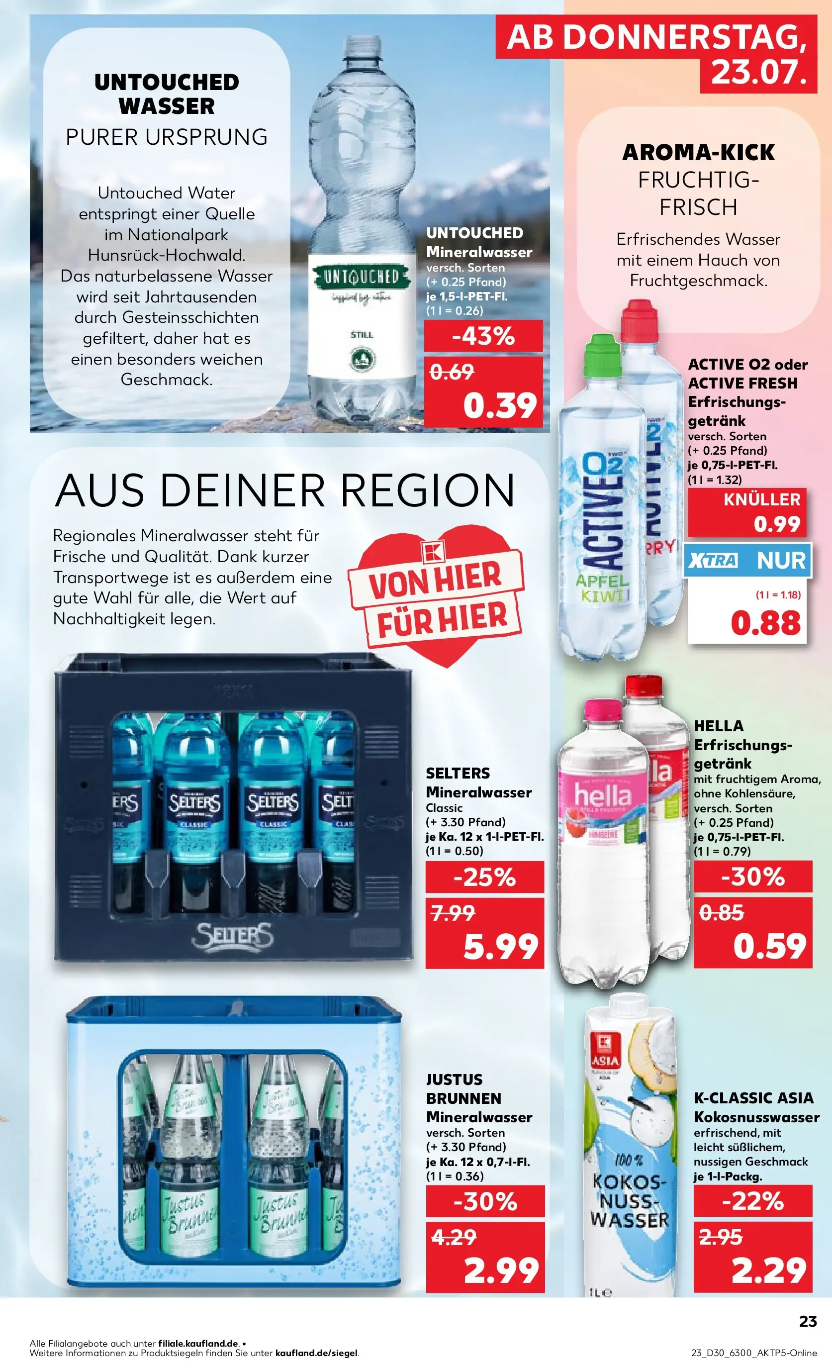 Prospekt Kaufland ab 20.07.2026 ยป Angebote und Werbung Online | Seite: 32 | Produkte: รpfel, Mineralwasser, Wasser, Hella Prospekt Kaufland ab 20.07.2026 ยป Angebote Online zum Blรคttern | Seite: 32 | Produkte: รpfel, Mineralwasser, Wasser, Hella