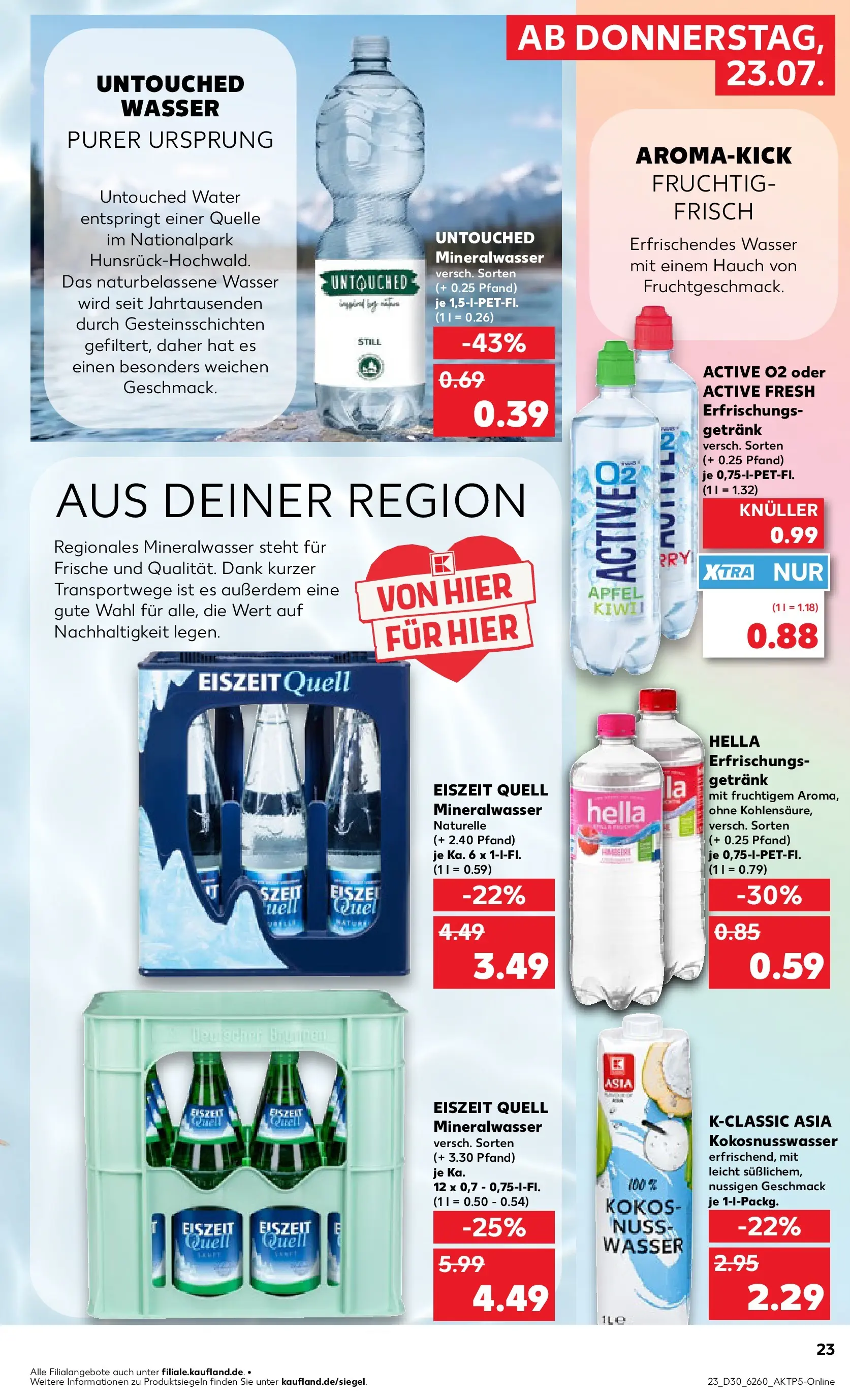 Prospekt Kaufland ab 20.07.2026 » Angebote Online zum Blättern | Seite: 28 | Produkte: Äpfel, Mineralwasser, Wasser, Hella
