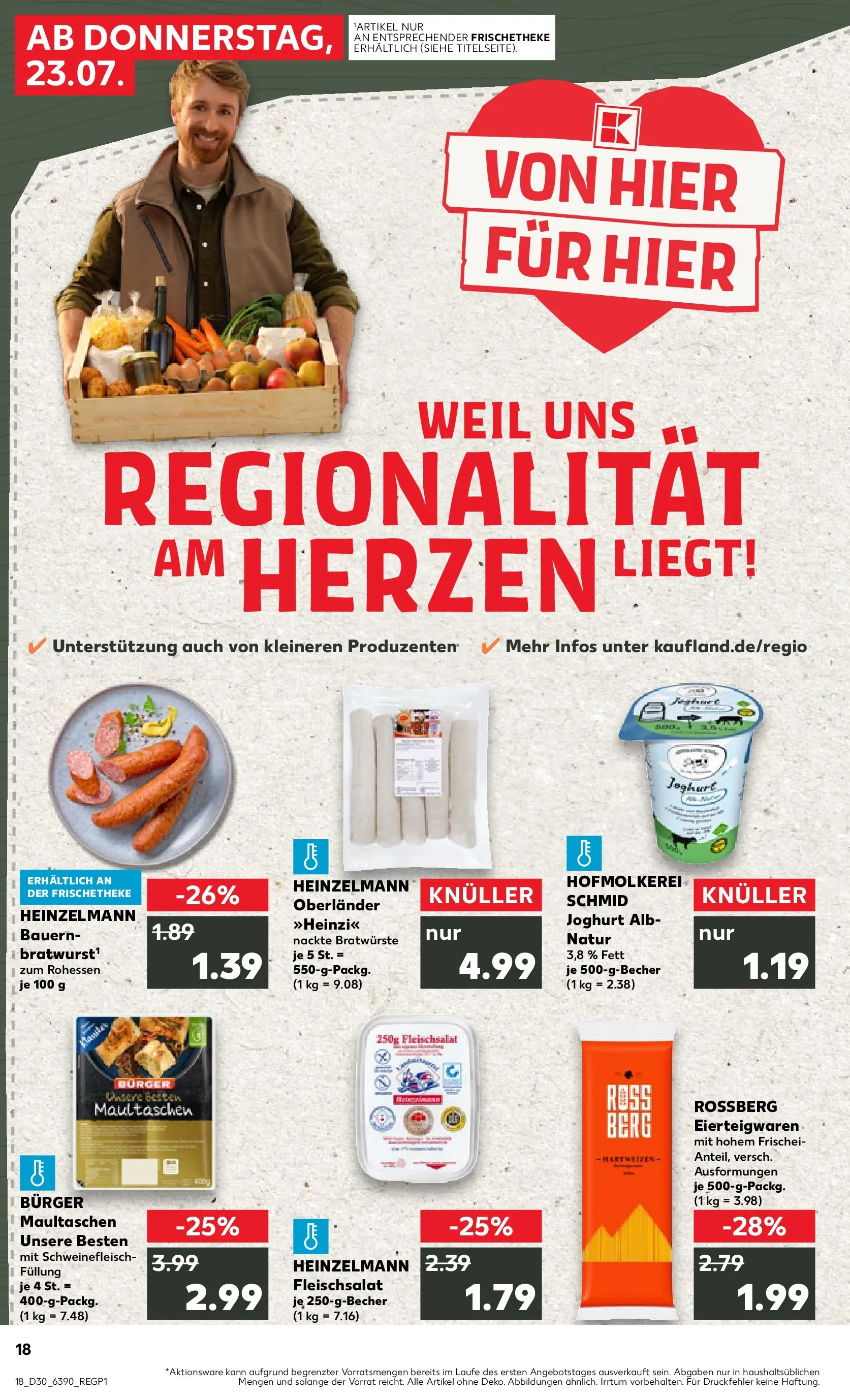 Prospekt Kaufland ab 20.07.2026 ยป Angebote und Werbung Online | Seite: 27 | Produkte: Joghurt, Burger, Schweinefleisch, Maultaschen Prospekt Kaufland ab 20.07.2026 ยป Angebote Online zum Blรคttern | Seite: 27 | Produkte: Joghurt, Burger, Schweinefleisch, Maultaschen