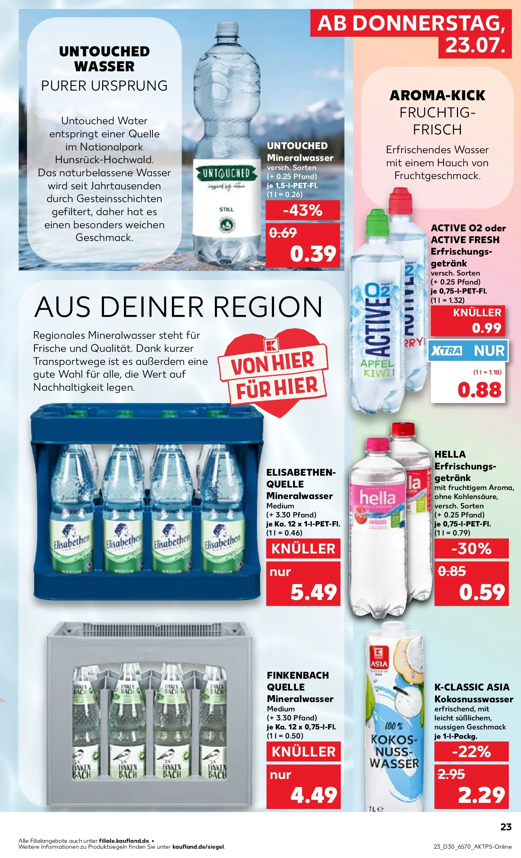 Prospekt Kaufland ab 20.07.2026 ยป Angebote und Werbung Online | Seite: 32 | Produkte: รpfel, Mineralwasser, Wasser, Hella Prospekt Kaufland ab 20.07.2026 ยป Angebote Online zum Blรคttern | Seite: 32 | Produkte: รpfel, Mineralwasser, Wasser, Hella