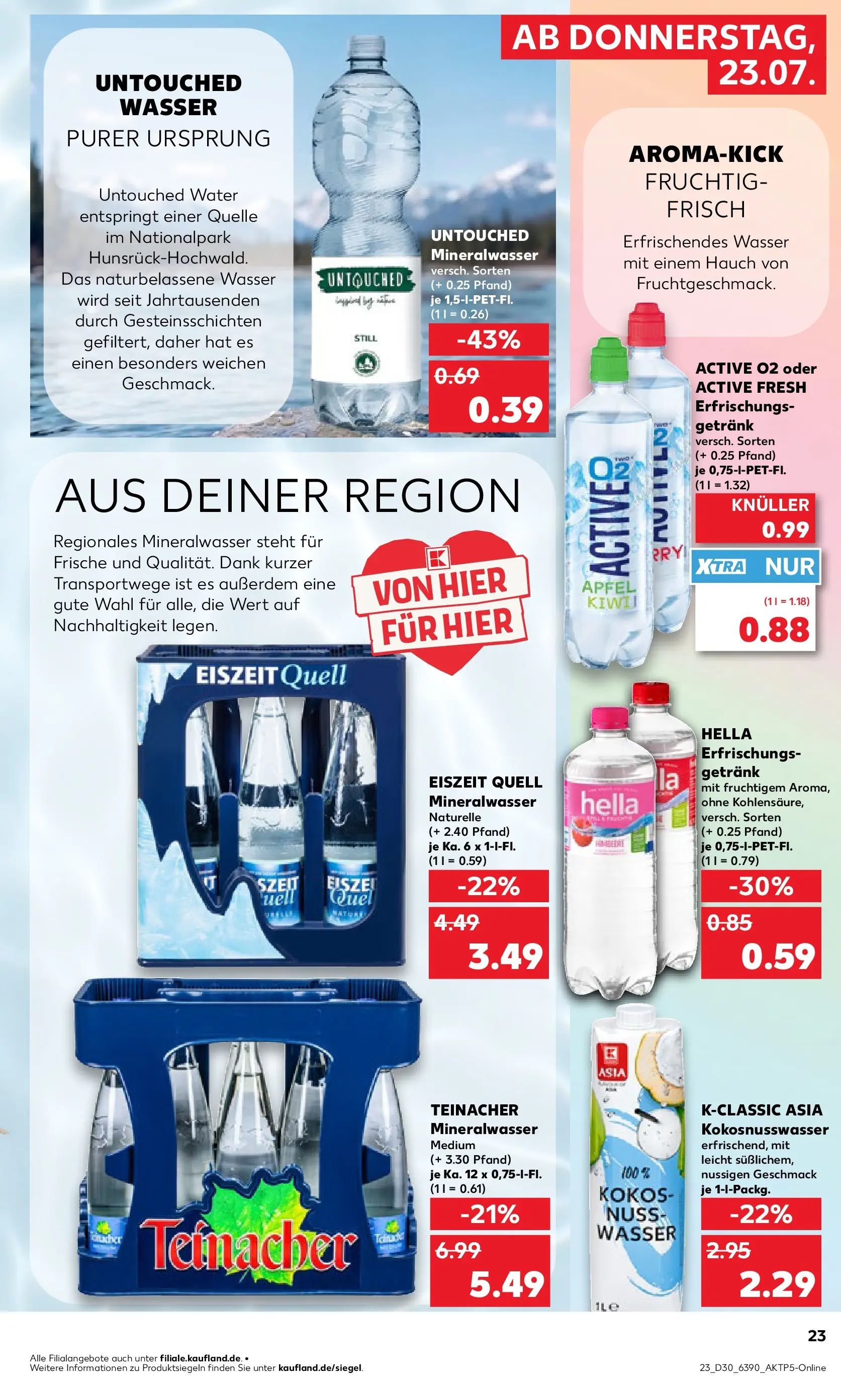 Prospekt Kaufland ab 20.07.2026 ยป Angebote und Werbung Online | Seite: 32 | Produkte: รpfel, Mineralwasser, Wasser, Hella Prospekt Kaufland ab 20.07.2026 ยป Angebote Online zum Blรคttern | Seite: 32 | Produkte: รpfel, Mineralwasser, Wasser, Hella