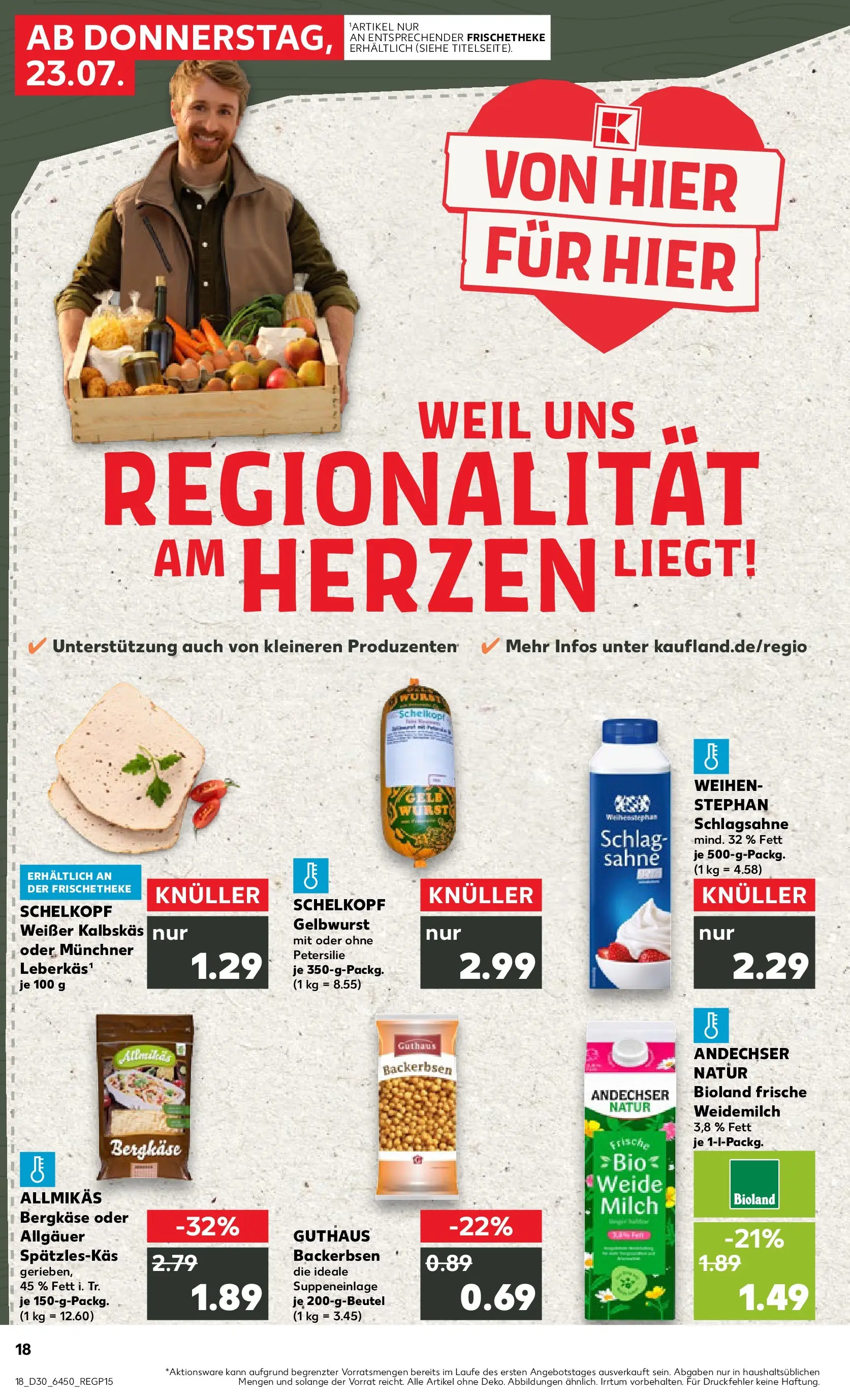 Prospekt Kaufland ab 20.07.2026 ยป Angebote und Werbung Online | Seite: 27 | Produkte: Milch, Wurst, Petersilie, Sahne Prospekt Kaufland ab 20.07.2026 ยป Angebote Online zum Blรคttern | Seite: 27 | Produkte: Milch, Wurst, Petersilie, Sahne