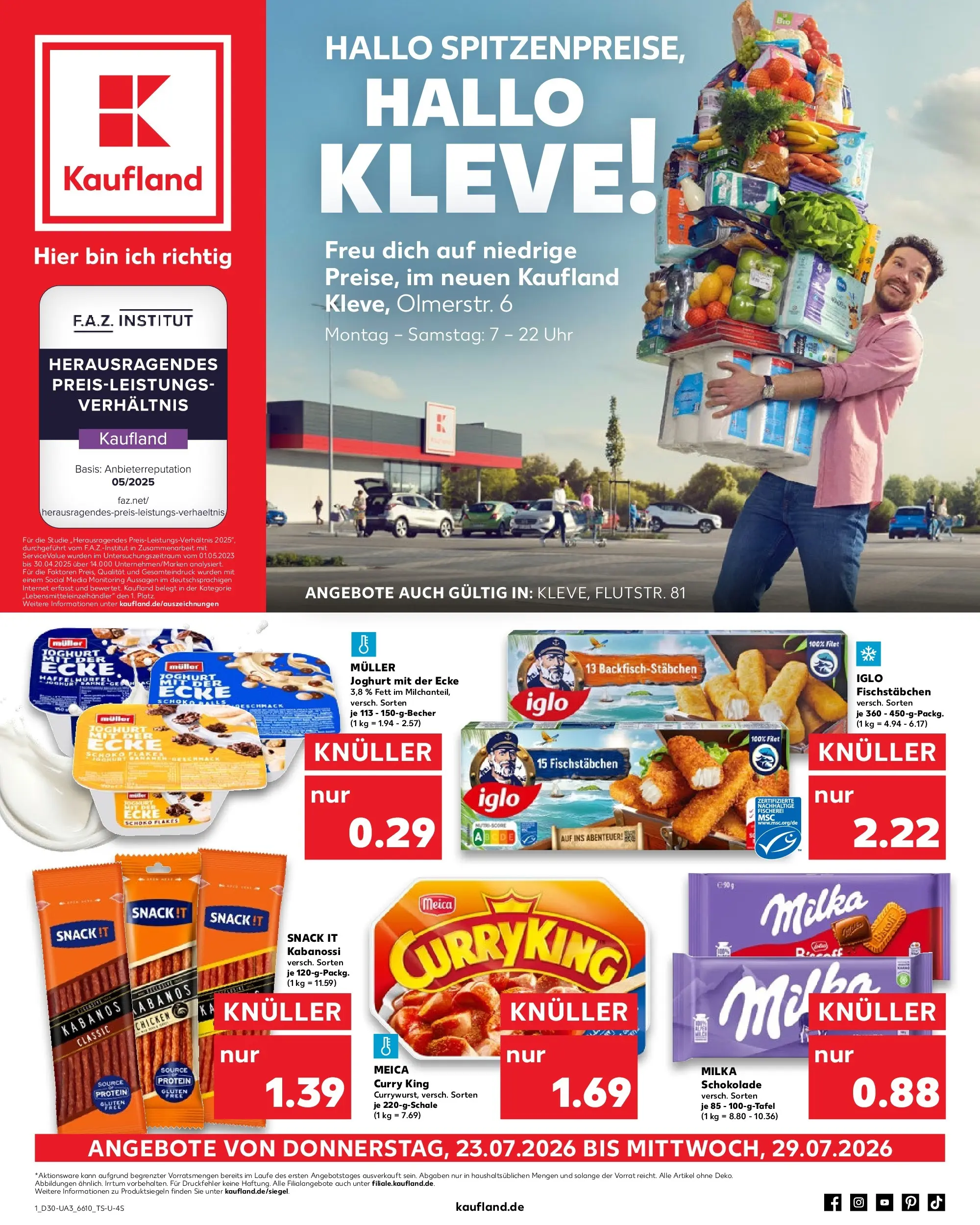 Prospekt Kaufland ab 20.07.2026 ยป Angebote und Werbung Online | Seite: 10 | Produkte: Schokolade, Meica, Fischstabchen, Uhr Prospekt Kaufland ab 20.07.2026 ยป Angebote Online zum Blรคttern | Seite: 10 | Produkte: Schokolade, Meica, Fischstabchen, Uhr