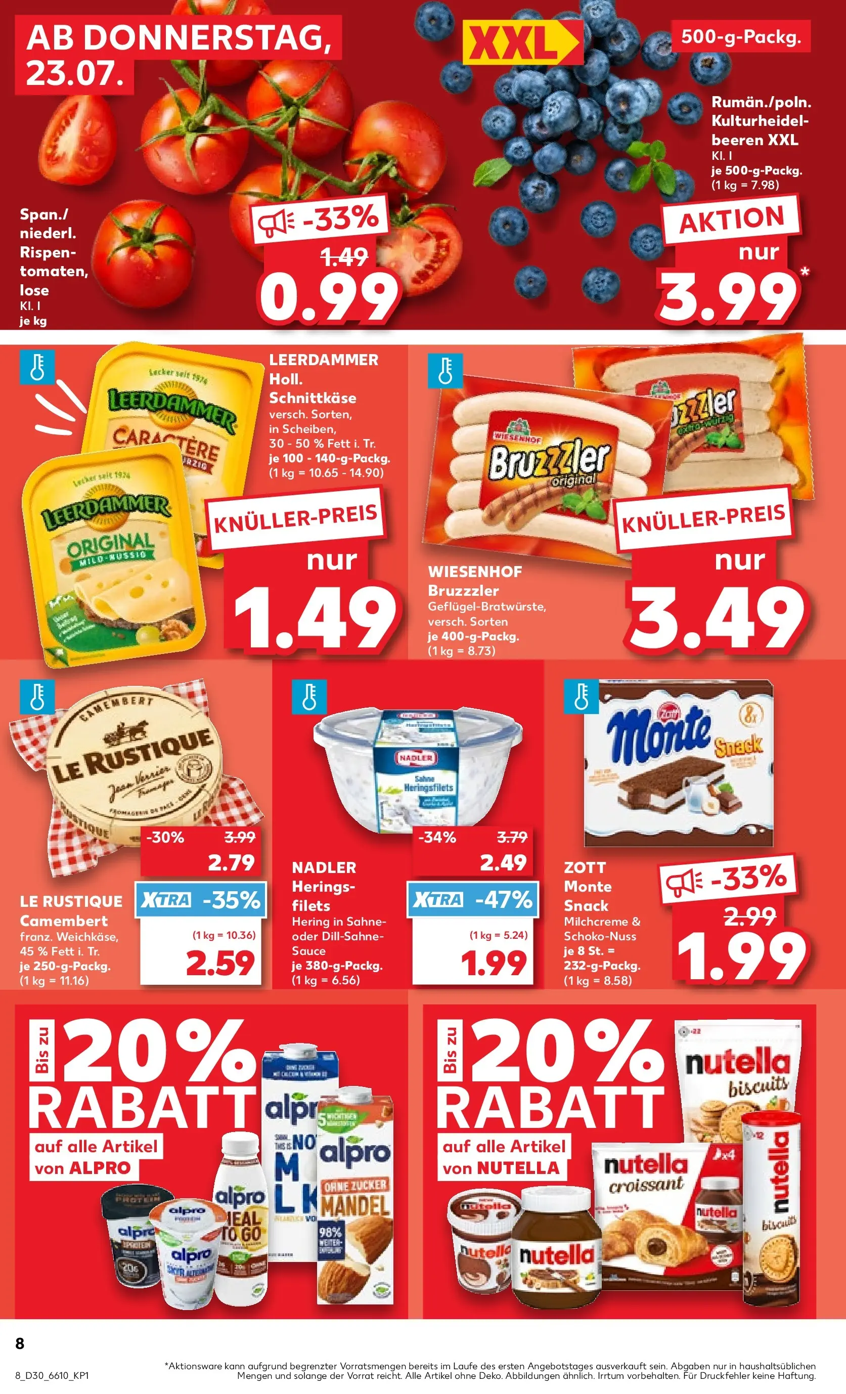 Prospekt Kaufland ab 20.07.2026 ยป Angebote und Werbung Online | Seite: 21 | Produkte: Croissant, Nutella, Alpro, Sahne Prospekt Kaufland ab 20.07.2026 ยป Angebote Online zum Blรคttern | Seite: 21 | Produkte: Croissant, Nutella, Alpro, Sahne
