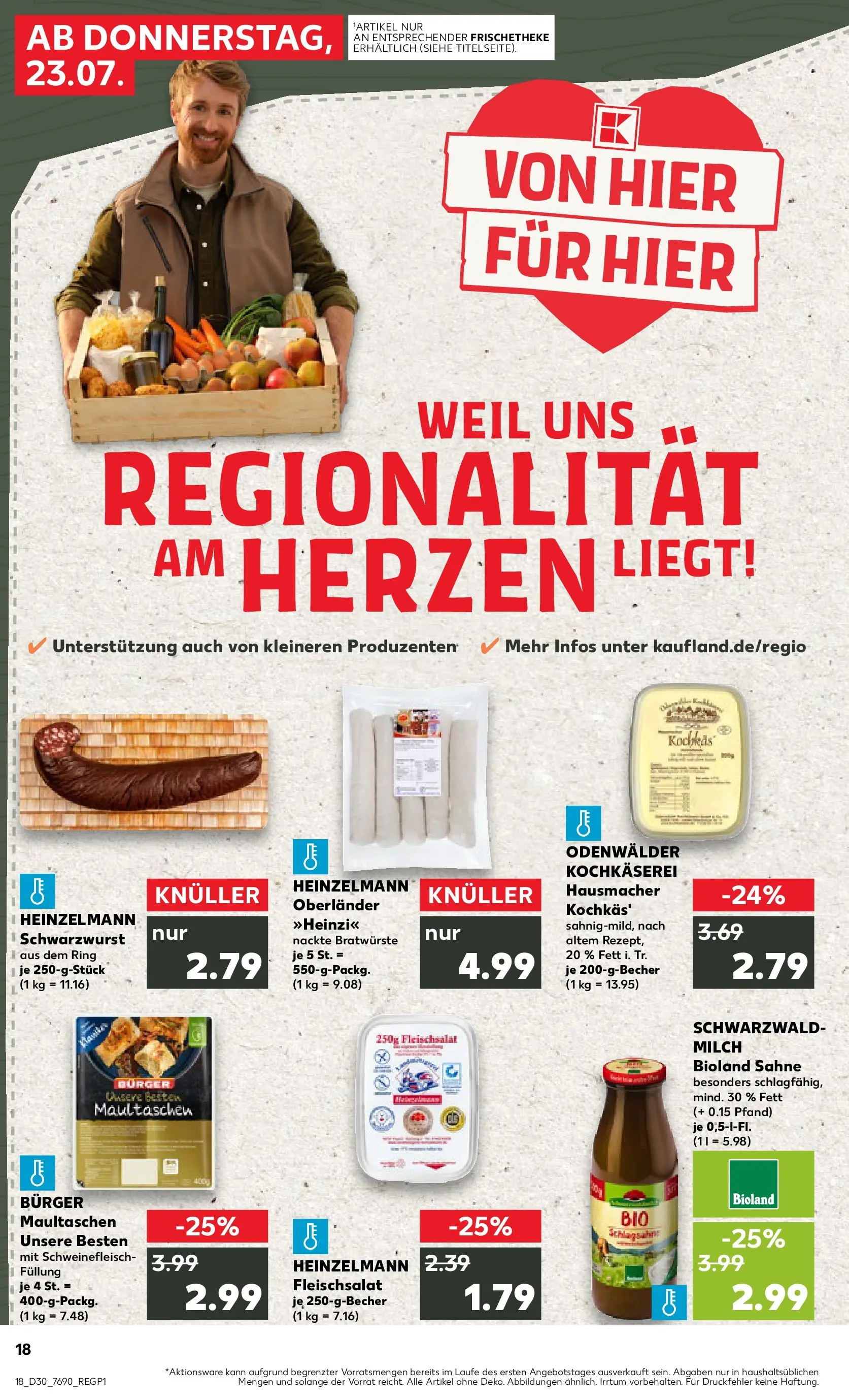Prospekt Kaufland ab 20.07.2026 ยป Angebote und Werbung Online | Seite: 27 | Produkte: Schlagsahne, Burger, Schweinefleisch, Maultaschen Prospekt Kaufland ab 20.07.2026 ยป Angebote Online zum Blรคttern | Seite: 27 | Produkte: Schlagsahne, Burger, Schweinefleisch, Maultaschen