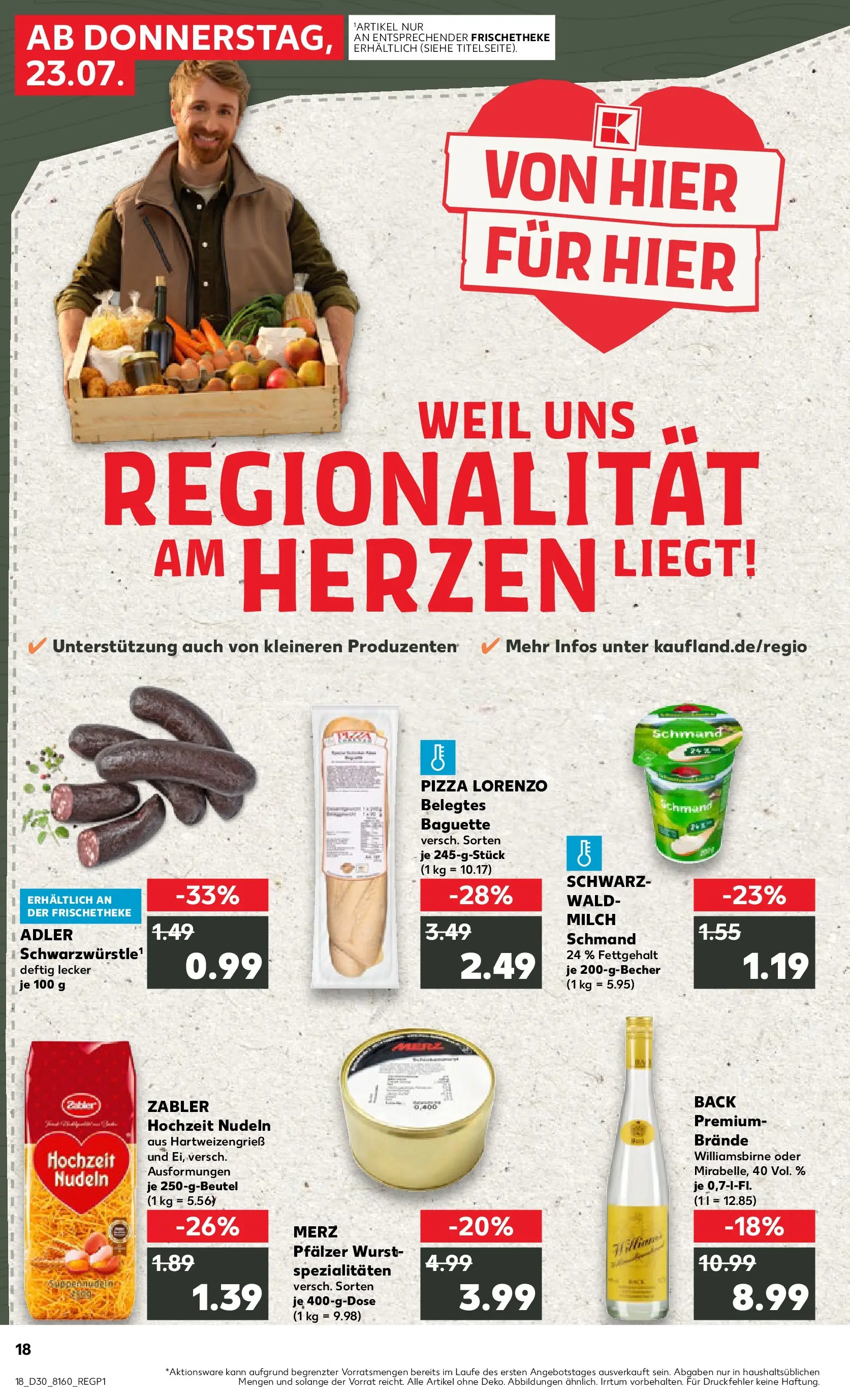 Prospekt Kaufland ab 20.07.2026 ยป Angebote und Werbung Online | Seite: 27 | Produkte: Milch, Baguette, Wurst, Nudeln Prospekt Kaufland ab 20.07.2026 ยป Angebote Online zum Blรคttern | Seite: 27 | Produkte: Milch, Baguette, Wurst, Nudeln