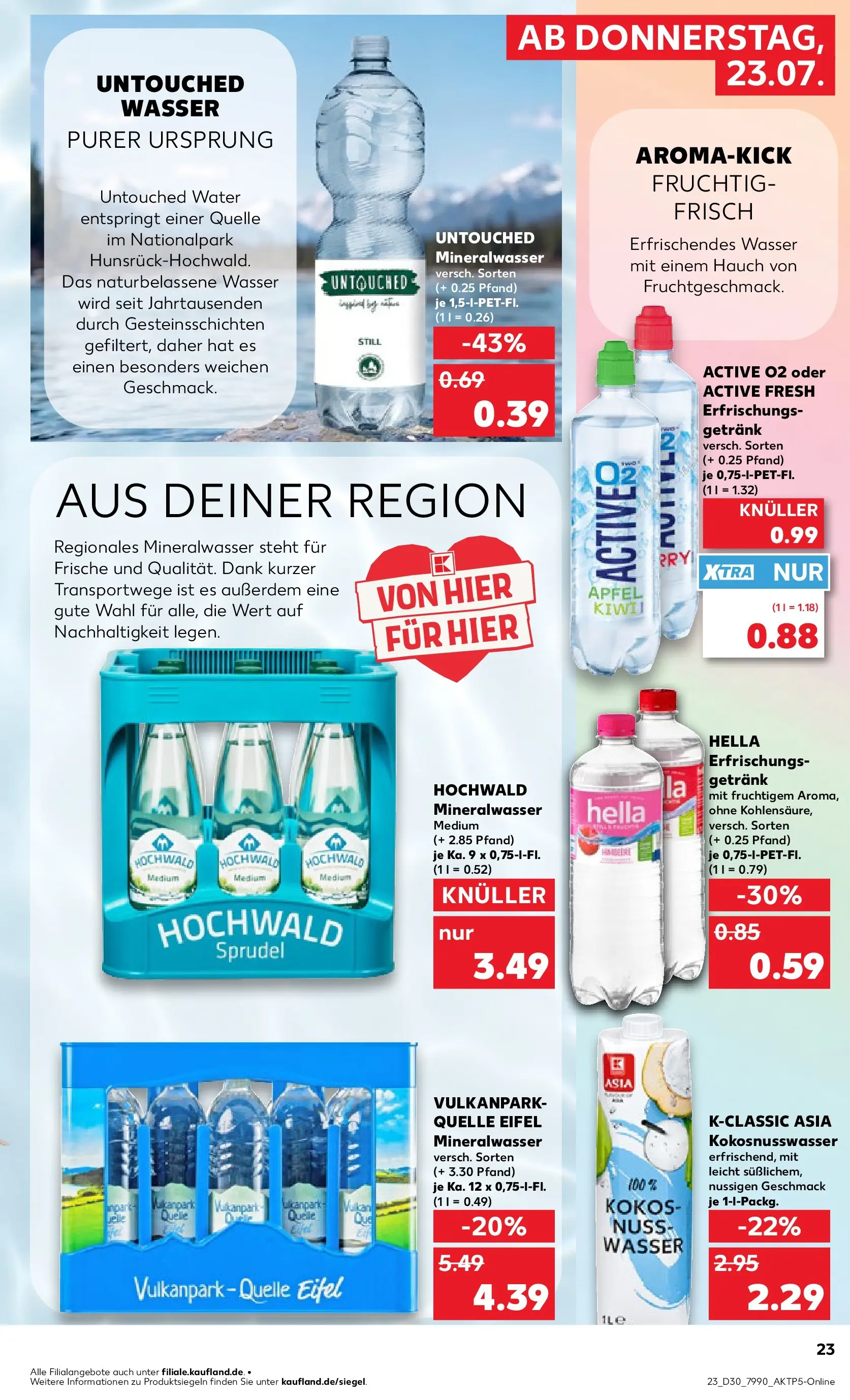Prospekt Kaufland ab 20.07.2026 ยป Angebote und Werbung Online | Seite: 32 | Produkte: รpfel, Mineralwasser, Wasser, Hella Prospekt Kaufland ab 20.07.2026 ยป Angebote Online zum Blรคttern | Seite: 32 | Produkte: รpfel, Mineralwasser, Wasser, Hella
