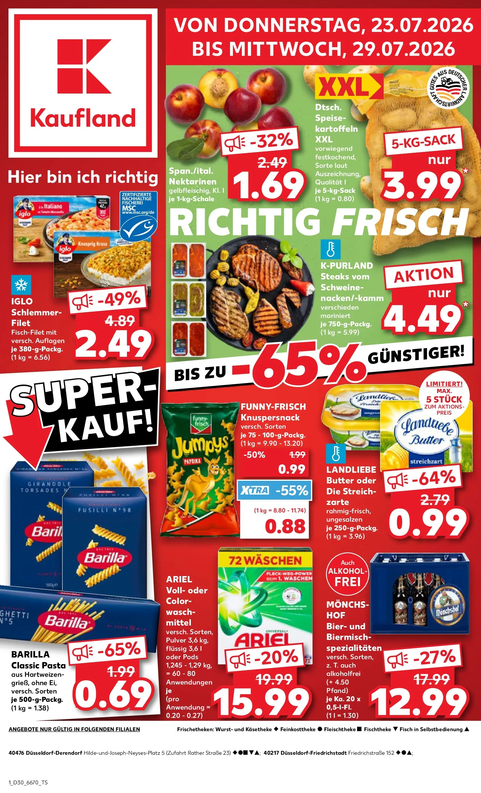 Prospekt Kaufland ab 20.07.2026 ยป Angebote und Werbung Online | Seite: 10 | Produkte: Ariel, Iglo, Fisch, Wurst Prospekt Kaufland ab 20.07.2026 ยป Angebote Online zum Blรคttern | Seite: 10 | Produkte: Ariel, Iglo, Fisch, Wurst