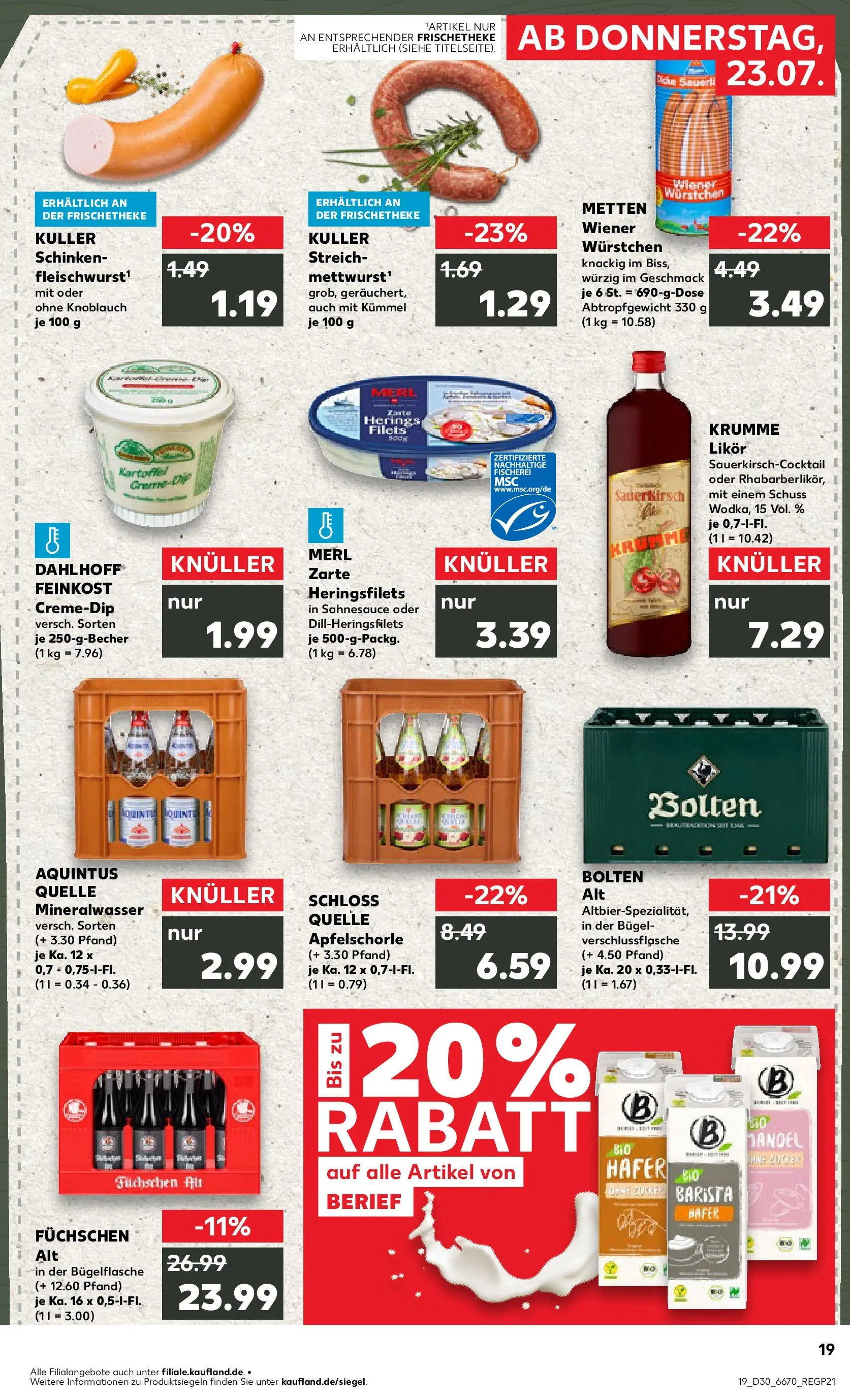 Prospekt Kaufland ab 20.07.2026 ยป Angebote und Werbung Online | Seite: 28 | Produkte: Likรถr, Mineralwasser, Knoblauch, Schinken Prospekt Kaufland ab 20.07.2026 ยป Angebote Online zum Blรคttern | Seite: 28 | Produkte: Likรถr, Mineralwasser, Knoblauch, Schinken