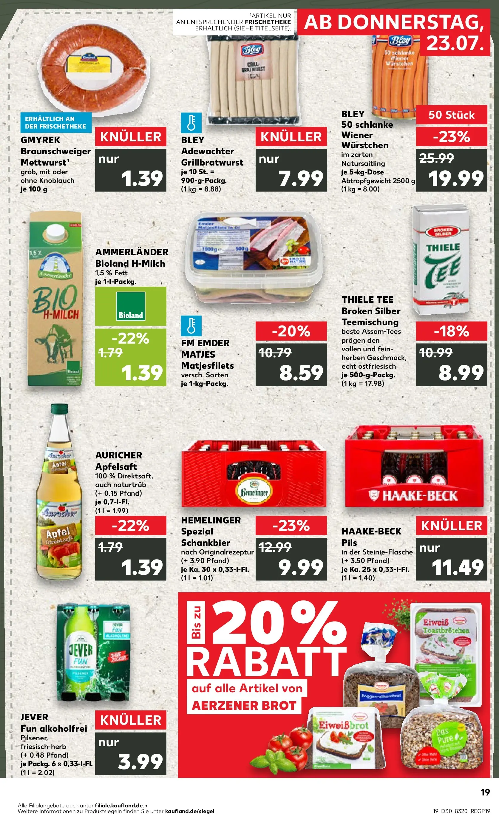 Prospekt Kaufland ab 20.07.2026 ยป Angebote und Werbung Online | Seite: 28 | Produkte: รpfel, Knoblauch, Jever, Tee Prospekt Kaufland ab 20.07.2026 ยป Angebote Online zum Blรคttern | Seite: 28 | Produkte: รpfel, Knoblauch, Jever, Tee