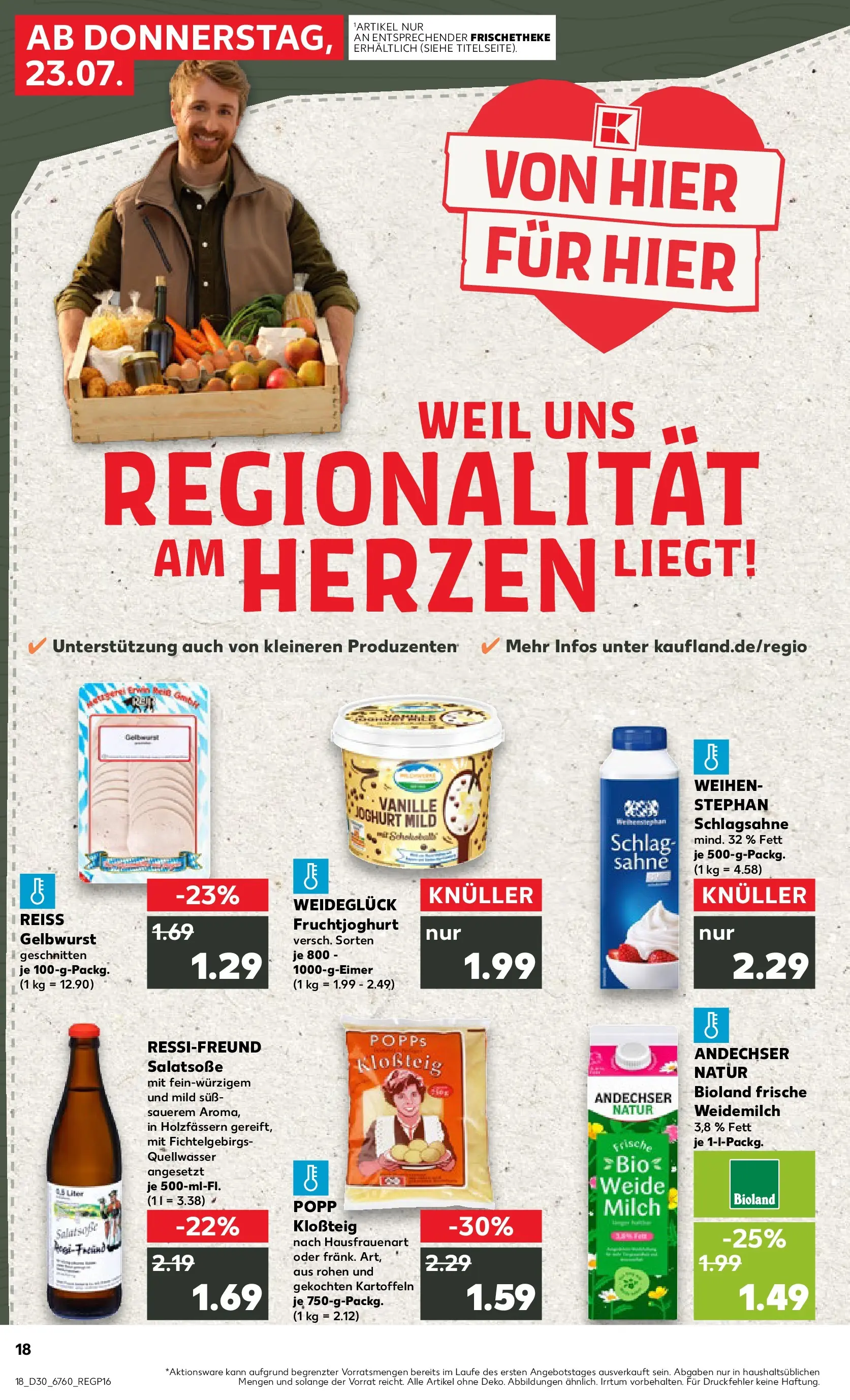 Prospekt Kaufland ab 20.07.2026 ยป Angebote und Werbung Online | Seite: 27 | Produkte: Schlagsahne, Milch, Joghurt, Sahne Prospekt Kaufland ab 20.07.2026 ยป Angebote Online zum Blรคttern | Seite: 27 | Produkte: Schlagsahne, Milch, Joghurt, Sahne