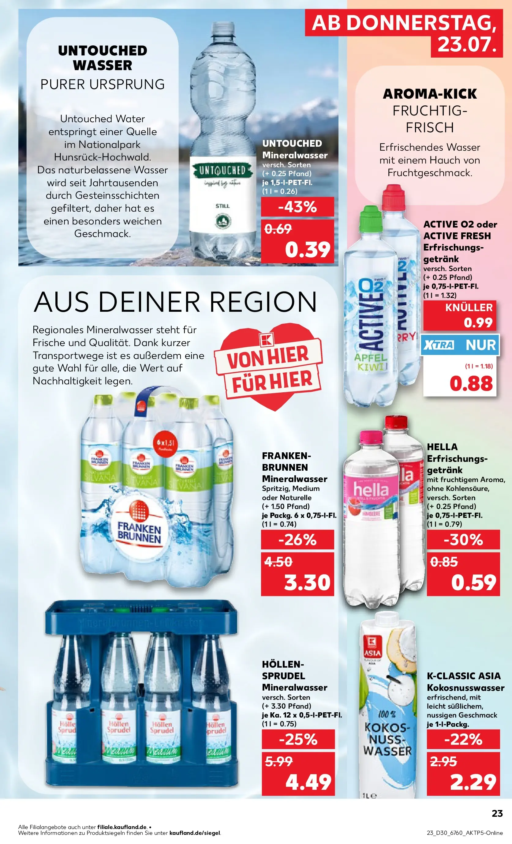 Prospekt Kaufland ab 20.07.2026 ยป Angebote und Werbung Online | Seite: 32 | Produkte: รpfel, Mineralwasser, Wasser, Hella Prospekt Kaufland ab 20.07.2026 ยป Angebote Online zum Blรคttern | Seite: 32 | Produkte: รpfel, Mineralwasser, Wasser, Hella