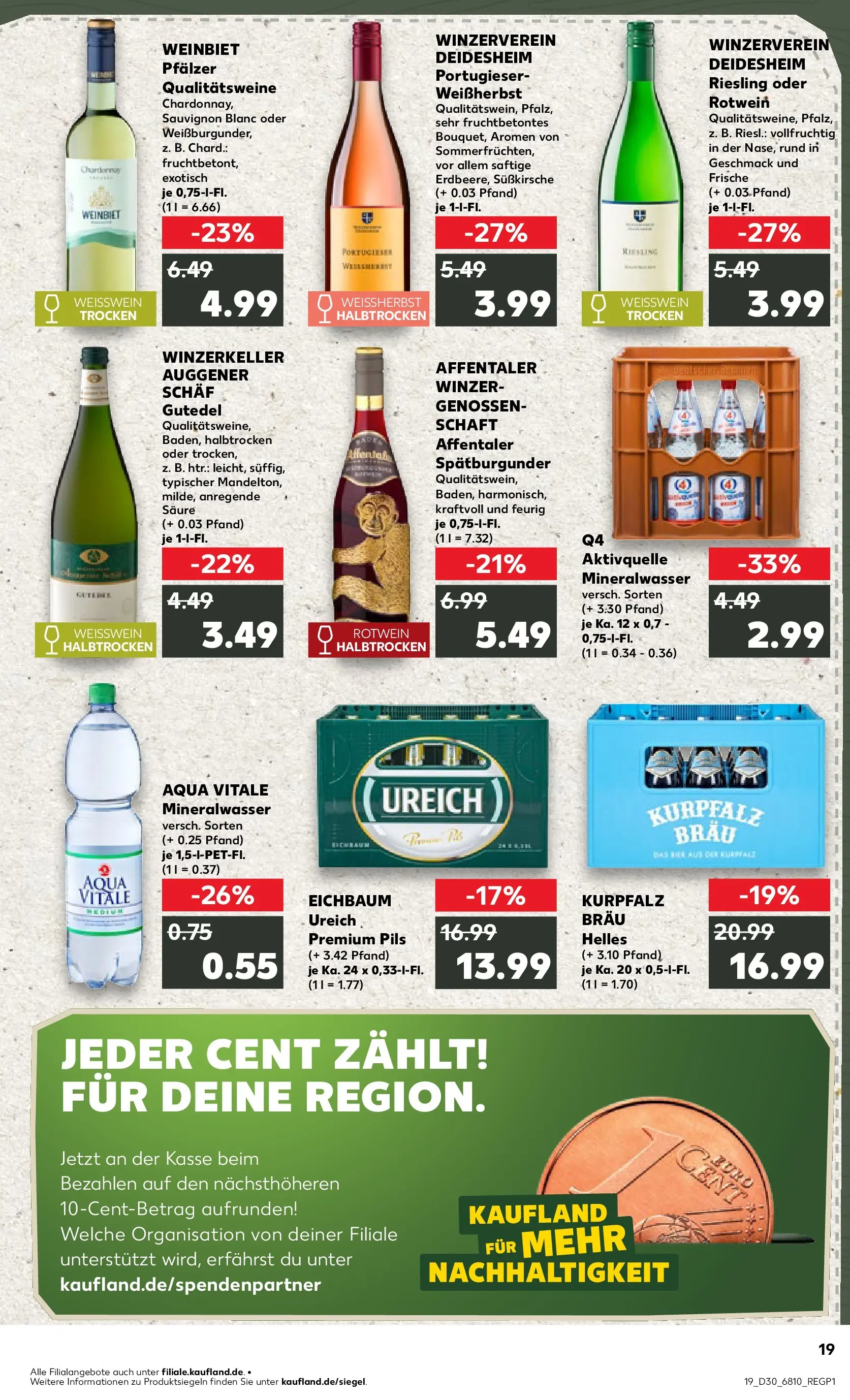 Prospekt Kaufland ab 20.07.2026 » Angebote Online zum Blättern | Seite: 24 | Produkte: Weißwein, Rotwein, Pils, Mineralwasser