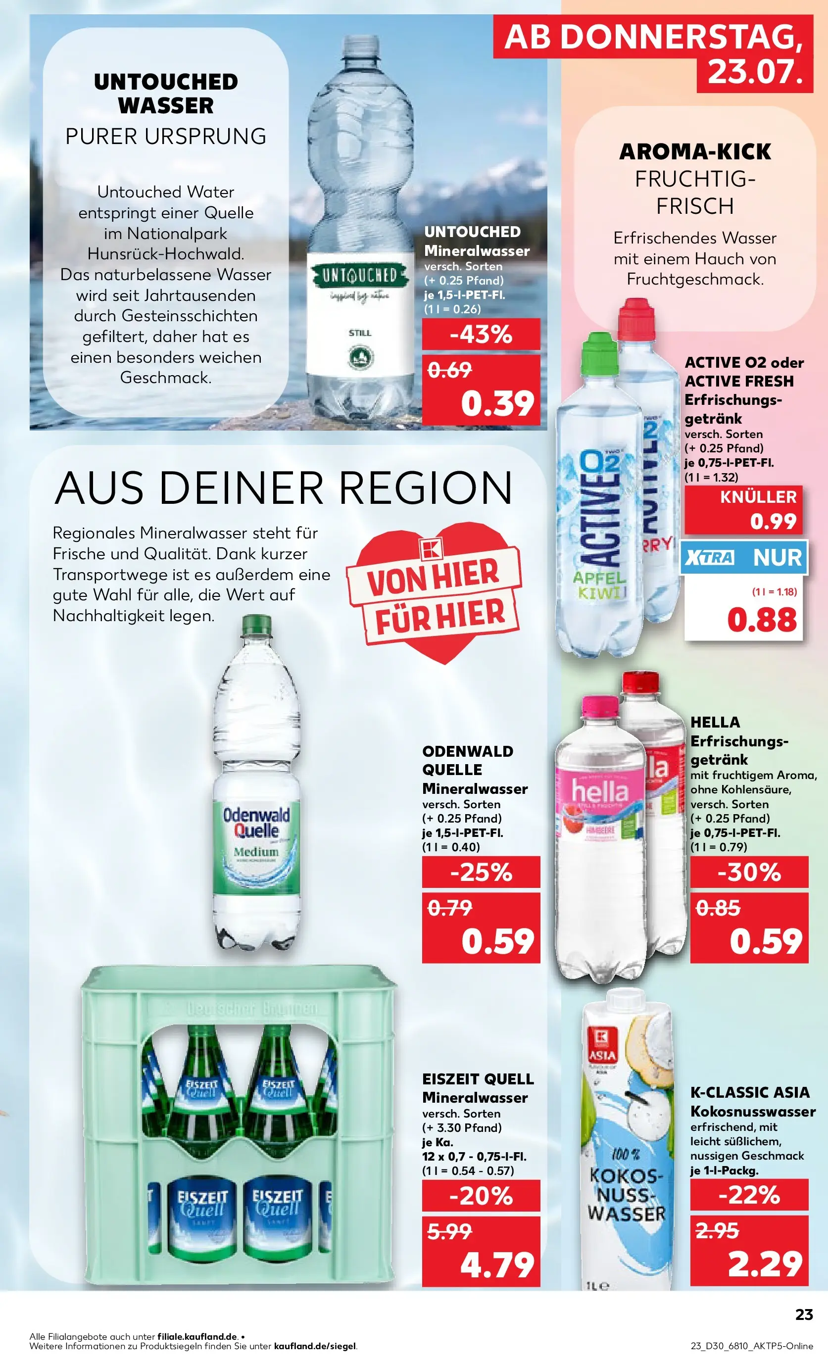 Prospekt Kaufland ab 20.07.2026 » Angebote Online zum Blättern | Seite: 28 | Produkte: Äpfel, Mineralwasser, Wasser, Hella