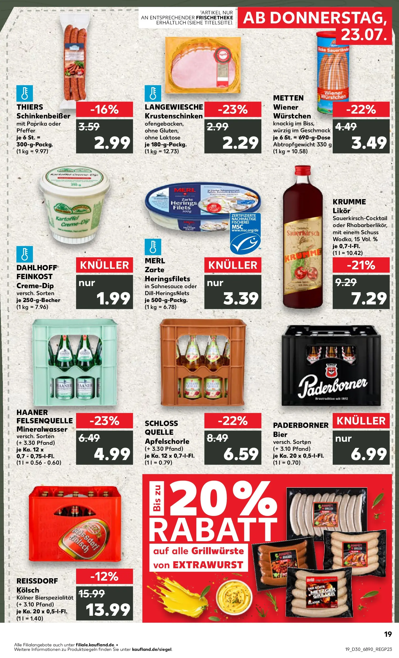 Prospekt Kaufland ab 20.07.2026 ยป Angebote und Werbung Online | Seite: 28 | Produkte: Bier, Mineralwasser, Paprika, Pfeffer Prospekt Kaufland ab 20.07.2026 ยป Angebote Online zum Blรคttern | Seite: 28 | Produkte: Bier, Mineralwasser, Paprika, Pfeffer