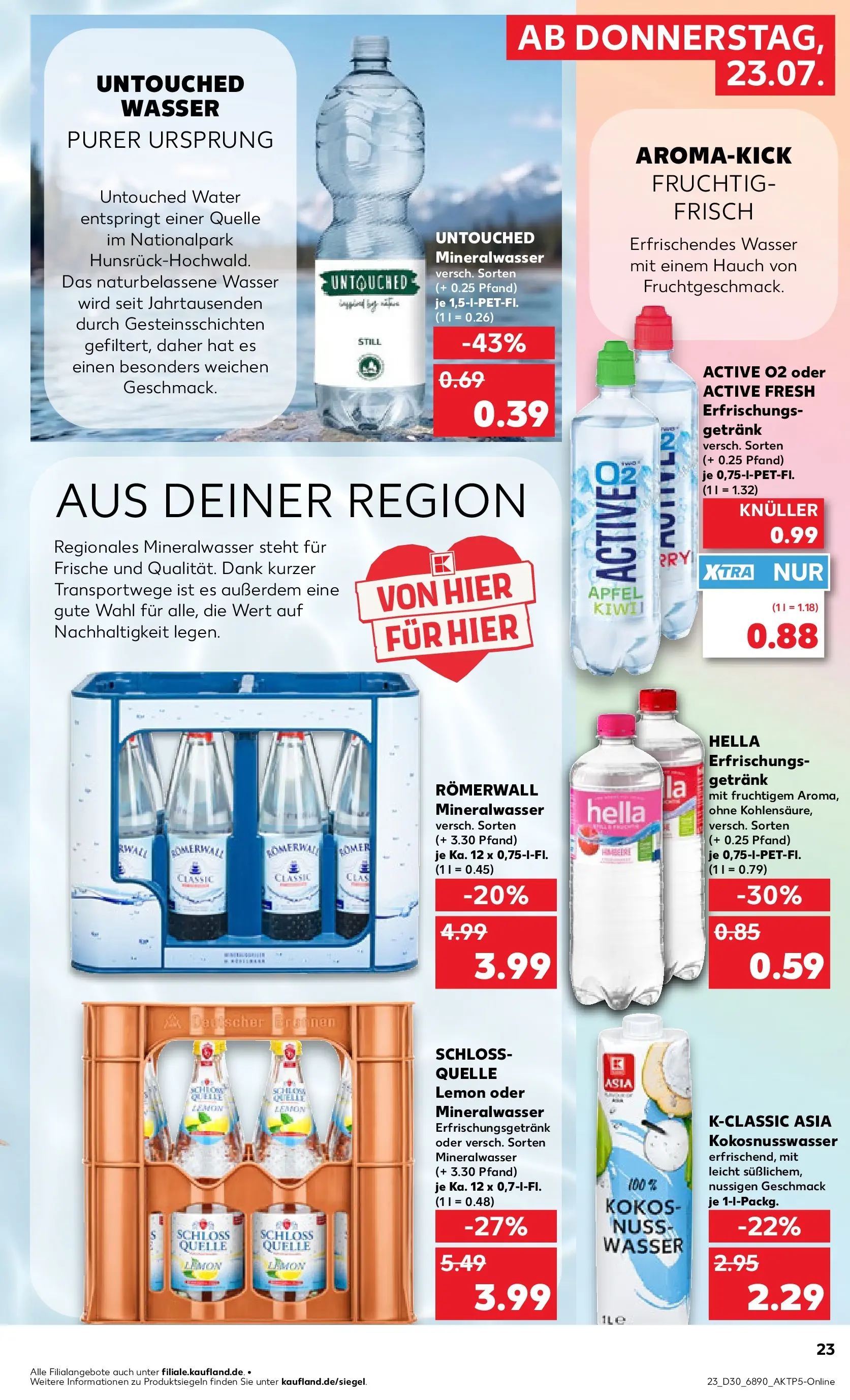Prospekt Kaufland ab 20.07.2026 ยป Angebote und Werbung Online | Seite: 32 | Produkte: รpfel, Mineralwasser, Wasser, Hella Prospekt Kaufland ab 20.07.2026 ยป Angebote Online zum Blรคttern | Seite: 32 | Produkte: รpfel, Mineralwasser, Wasser, Hella