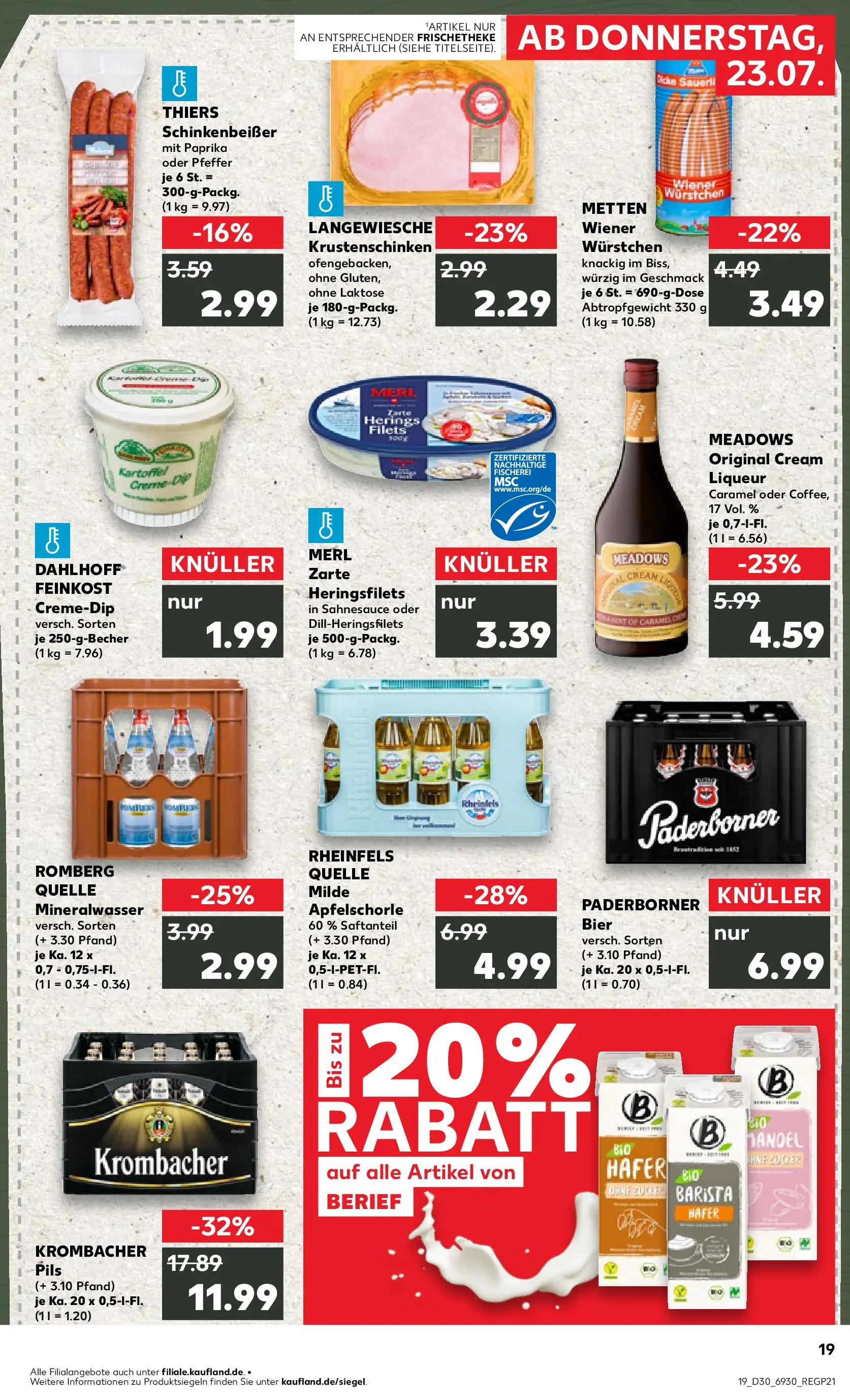 Prospekt Kaufland ab 20.07.2026 ยป Angebote und Werbung Online | Seite: 28 | Produkte: Mineralwasser, Paprika, Pfeffer, Krombacher Prospekt Kaufland ab 20.07.2026 ยป Angebote Online zum Blรคttern | Seite: 28 | Produkte: Mineralwasser, Paprika, Pfeffer, Krombacher