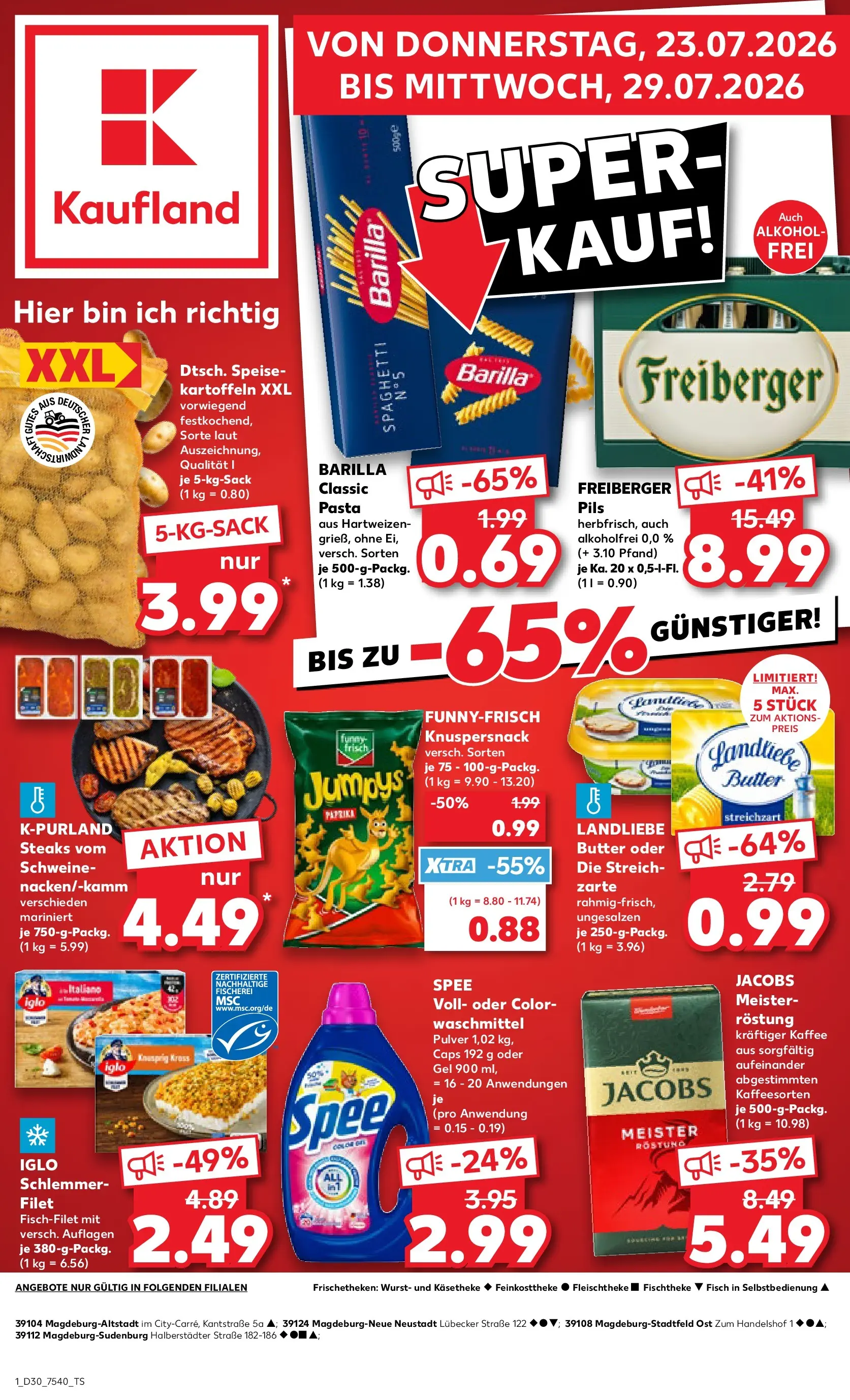 Prospekt Kaufland ab 20.07.2026 ยป Angebote und Werbung Online | Seite: 10 | Produkte: Butter, Paprika, Waschmittel, Pasta Prospekt Kaufland ab 20.07.2026 ยป Angebote Online zum Blรคttern | Seite: 10 | Produkte: Butter, Paprika, Waschmittel, Pasta