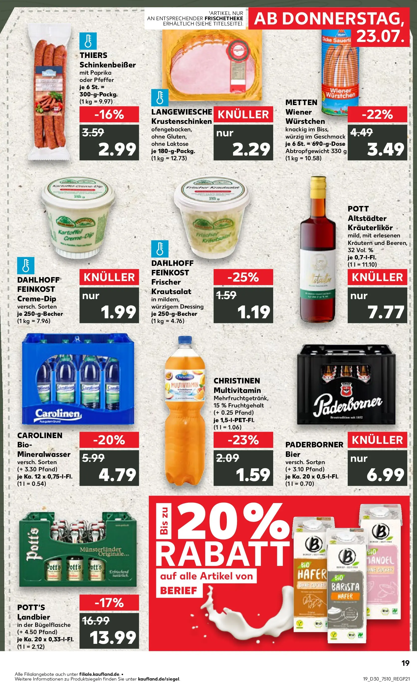 Prospekt Kaufland ab 20.07.2026 ยป Angebote und Werbung Online | Seite: 28 | Produkte: Wiener wurstchen, Dressing, Mineralwasser, Paprika Prospekt Kaufland ab 20.07.2026 ยป Angebote Online zum Blรคttern | Seite: 28 | Produkte: Wiener wurstchen, Dressing, Mineralwasser, Paprika
