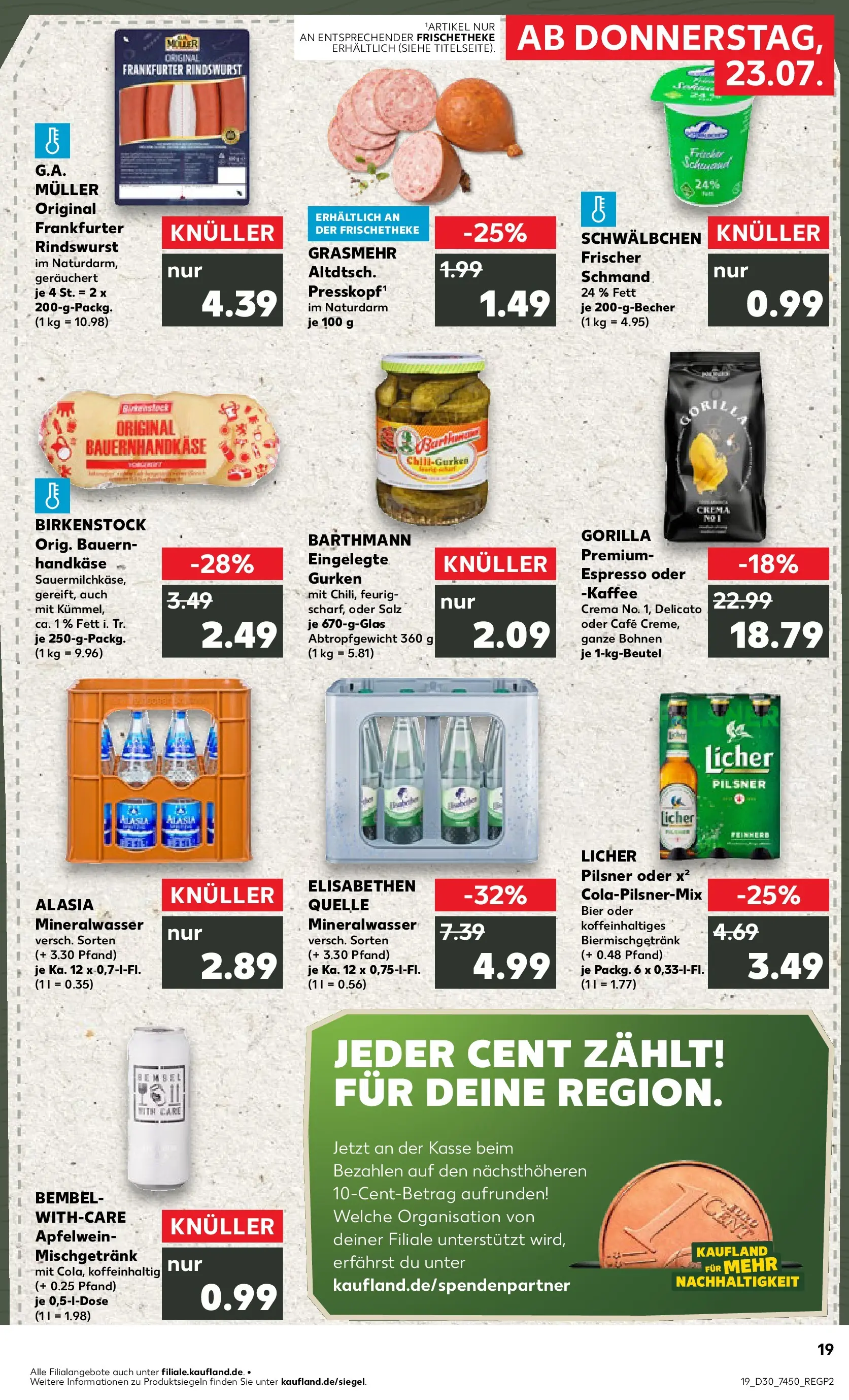 Prospekt Kaufland ab 20.07.2026 ยป Angebote und Werbung Online | Seite: 28 | Produkte: Bier, Mineralwasser, Salz, Gurken Prospekt Kaufland ab 20.07.2026 ยป Angebote Online zum Blรคttern | Seite: 28 | Produkte: Bier, Mineralwasser, Salz, Gurken