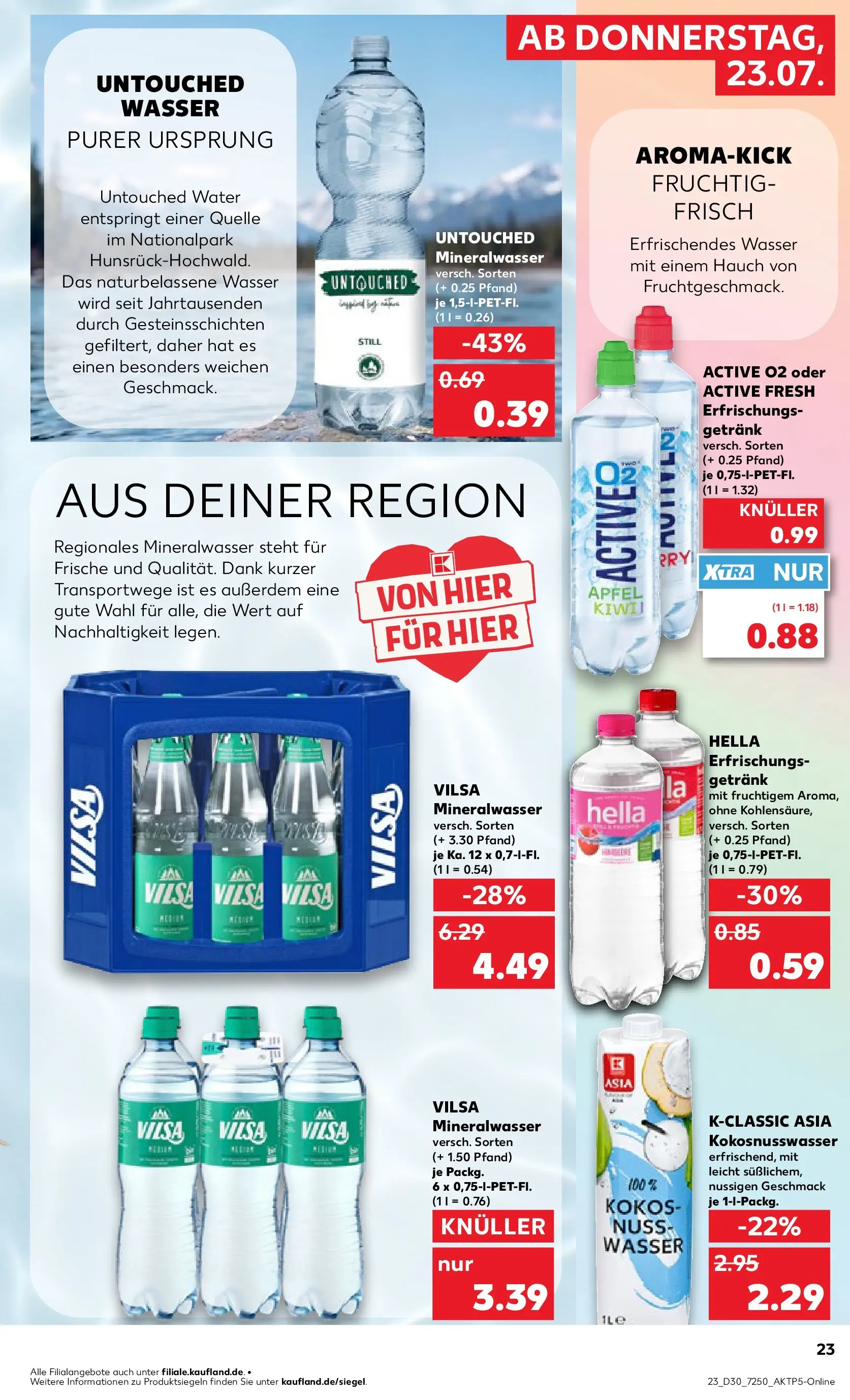 Prospekt Kaufland ab 20.07.2026 ยป Angebote und Werbung Online | Seite: 32 | Produkte: รpfel, Mineralwasser, Wasser, Hella Prospekt Kaufland ab 20.07.2026 ยป Angebote Online zum Blรคttern | Seite: 32 | Produkte: รpfel, Mineralwasser, Wasser, Hella