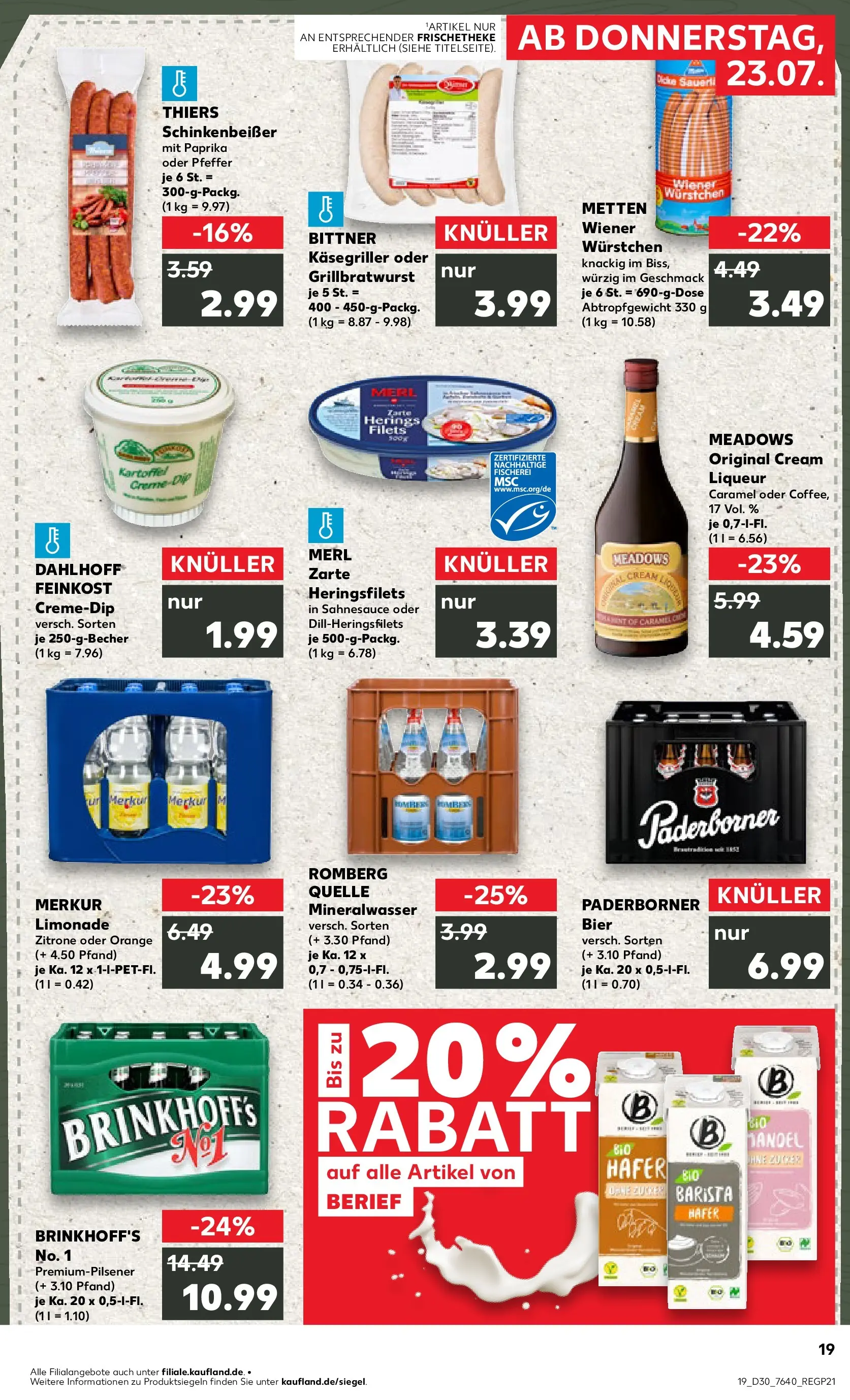 Prospekt Kaufland ab 20.07.2026 ยป Angebote und Werbung Online | Seite: 28 | Produkte: Mineralwasser, Paprika, Zucker, Pfeffer Prospekt Kaufland ab 20.07.2026 ยป Angebote Online zum Blรคttern | Seite: 28 | Produkte: Mineralwasser, Paprika, Zucker, Pfeffer