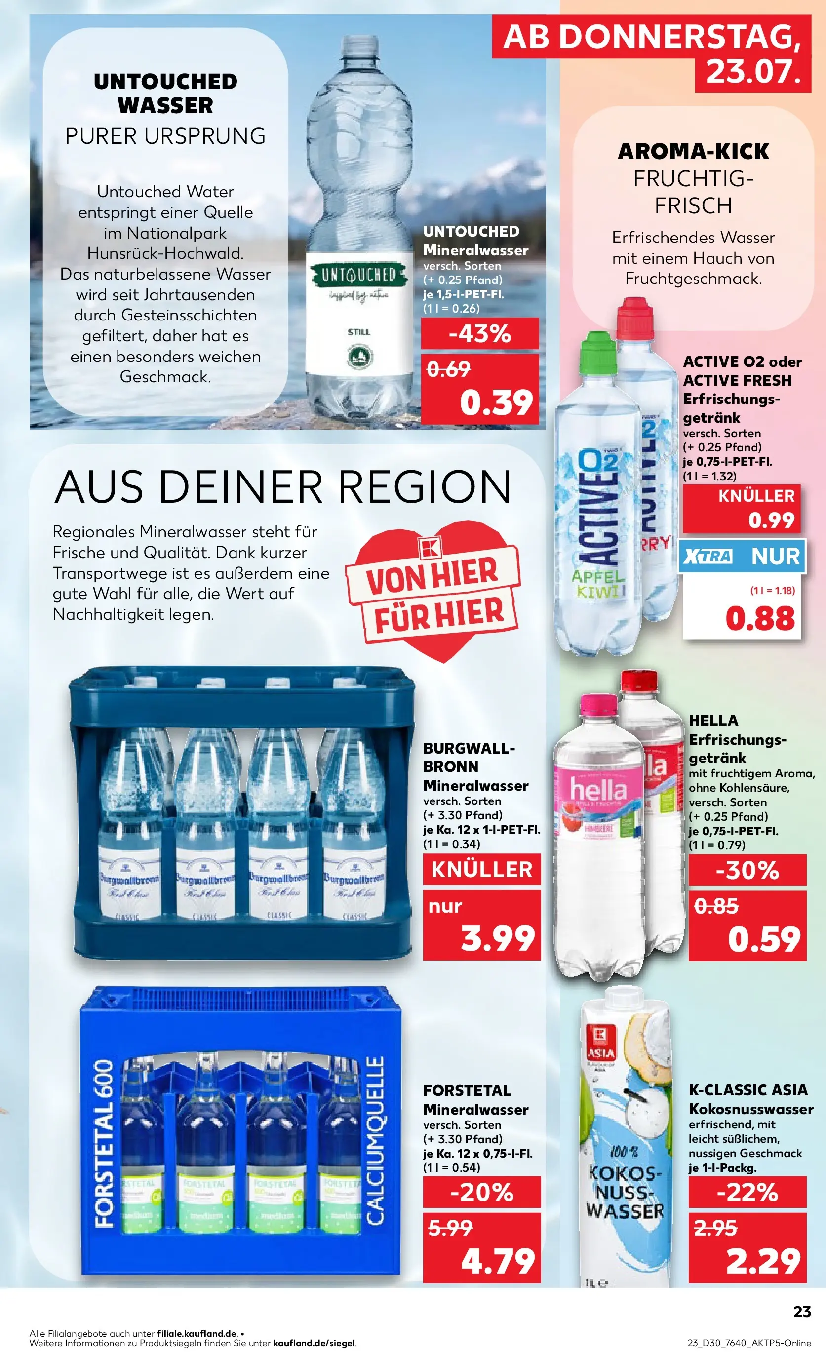 Prospekt Kaufland ab 20.07.2026 ยป Angebote und Werbung Online | Seite: 32 | Produkte: รpfel, Mineralwasser, Wasser, Hella Prospekt Kaufland ab 20.07.2026 ยป Angebote Online zum Blรคttern | Seite: 32 | Produkte: รpfel, Mineralwasser, Wasser, Hella
