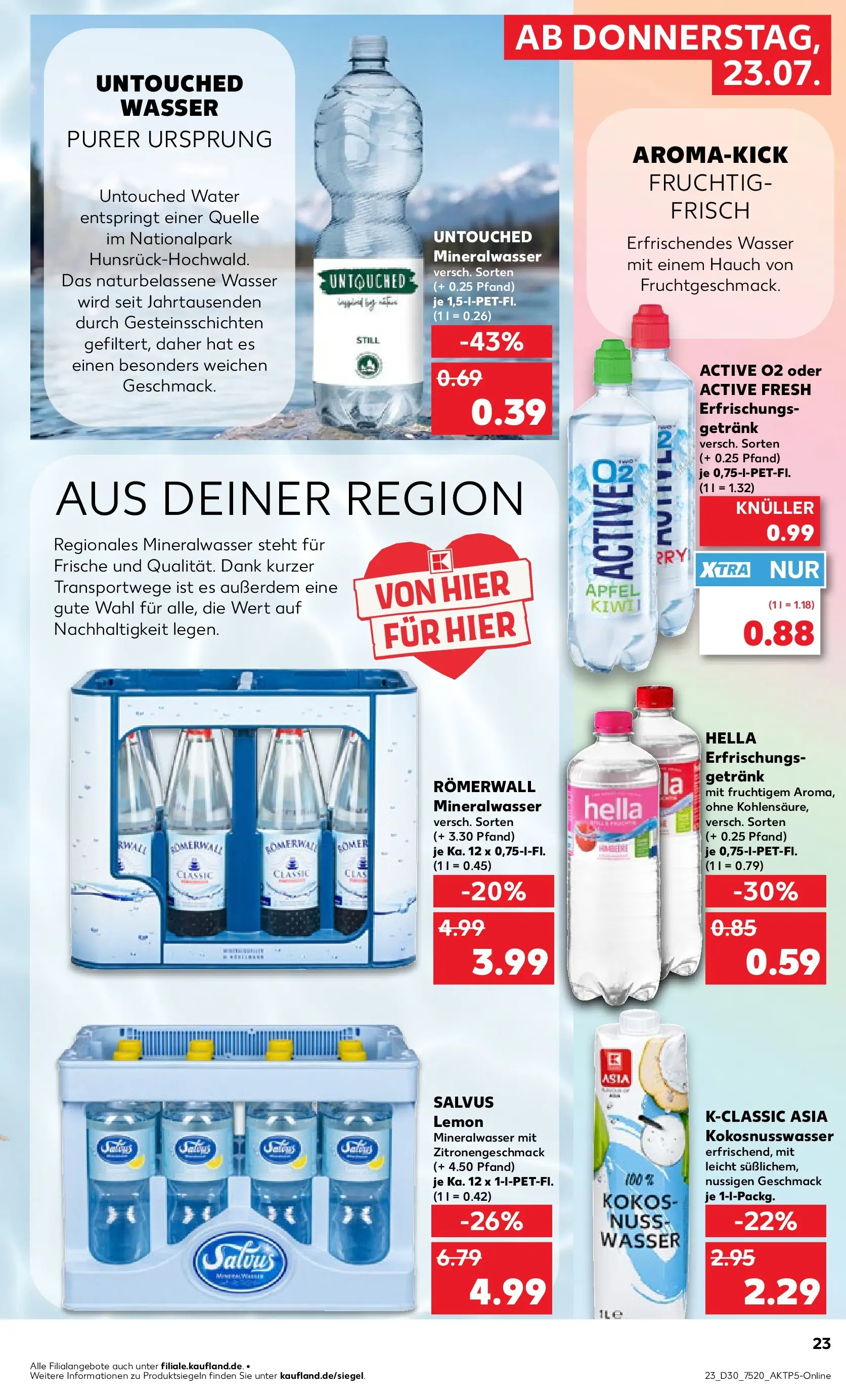 Prospekt Kaufland ab 20.07.2026 ยป Angebote und Werbung Online | Seite: 32 | Produkte: รpfel, Mineralwasser, Wasser, Hella Prospekt Kaufland ab 20.07.2026 ยป Angebote Online zum Blรคttern | Seite: 32 | Produkte: รpfel, Mineralwasser, Wasser, Hella