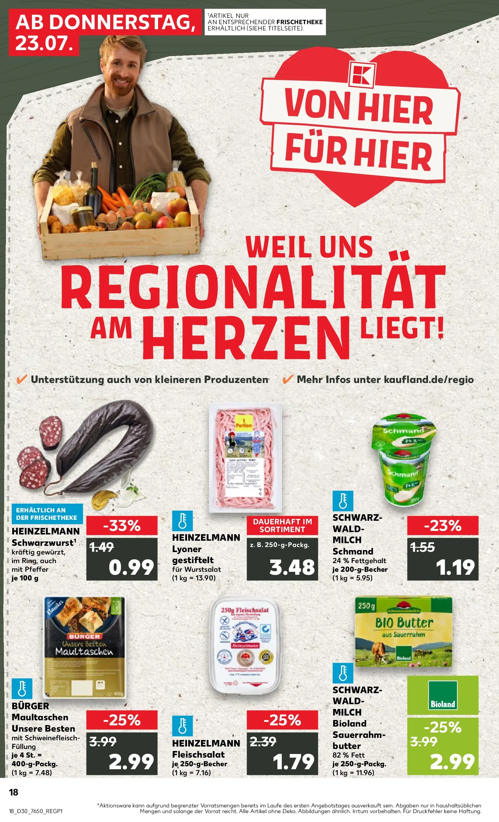 Prospekt Kaufland ab 20.07.2026 ยป Angebote und Werbung Online | Seite: 27 | Produkte: Burger, Schweinefleisch, Maultaschen, Sauerrahm Prospekt Kaufland ab 20.07.2026 ยป Angebote Online zum Blรคttern | Seite: 27 | Produkte: Burger, Schweinefleisch, Maultaschen, Sauerrahm
