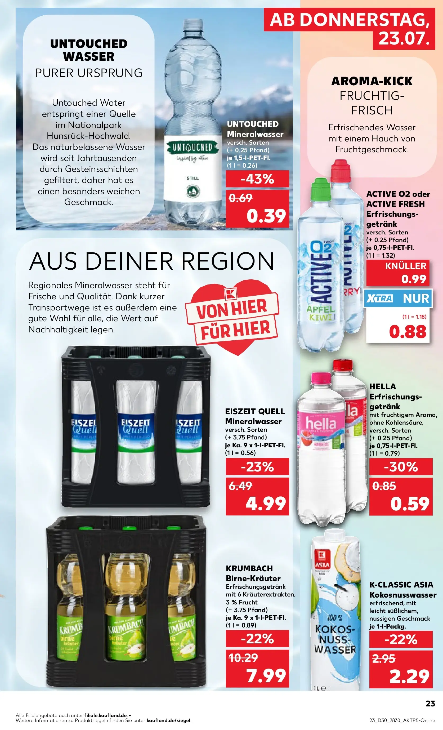 Prospekt Kaufland ab 20.07.2026 » Angebote Online zum Blättern | Seite: 28 | Produkte: Äpfel, Mineralwasser, Hella, Birne