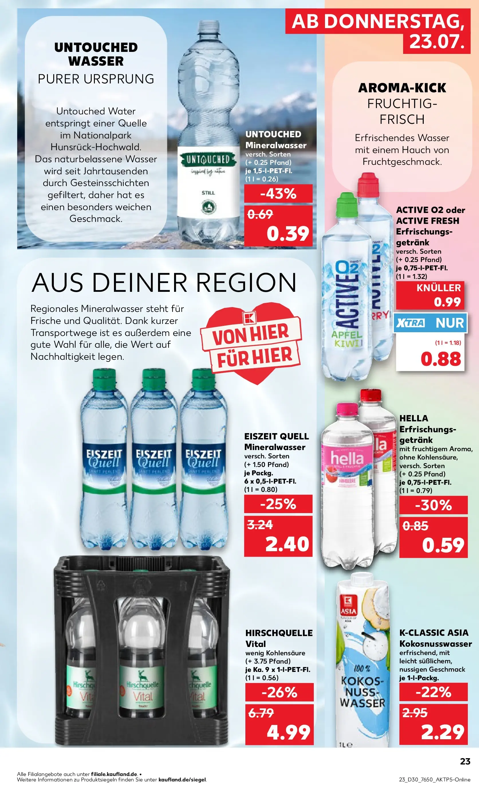 Prospekt Kaufland ab 20.07.2026 ยป Angebote und Werbung Online | Seite: 32 | Produkte: รpfel, Mineralwasser, Wasser, Hella Prospekt Kaufland ab 20.07.2026 ยป Angebote Online zum Blรคttern | Seite: 32 | Produkte: รpfel, Mineralwasser, Wasser, Hella